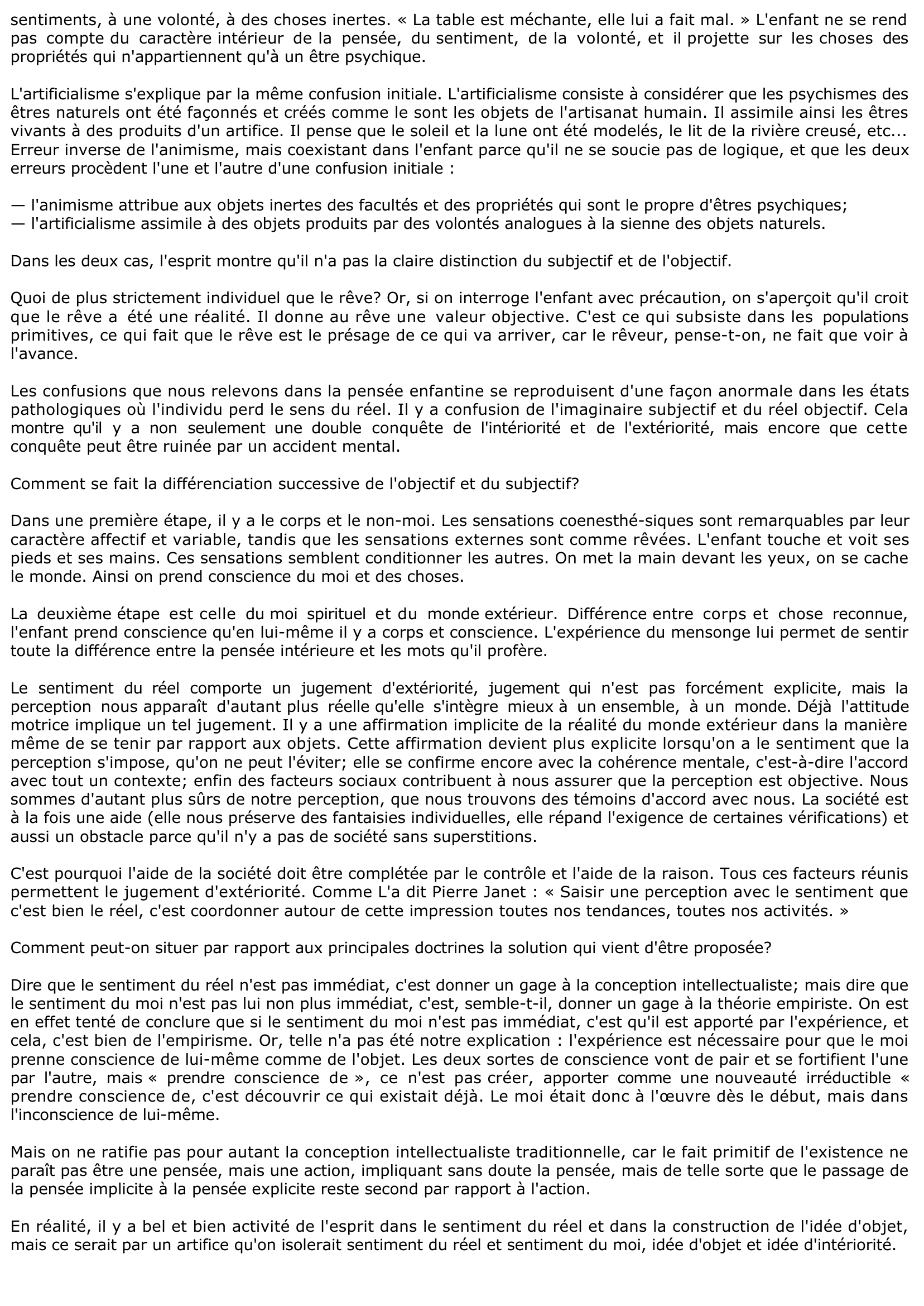 Prévisualisation du document Qu'y a-t-il de commun entre Descartes, Maine de Biran, Victor Cousin par rapport à la perception ?