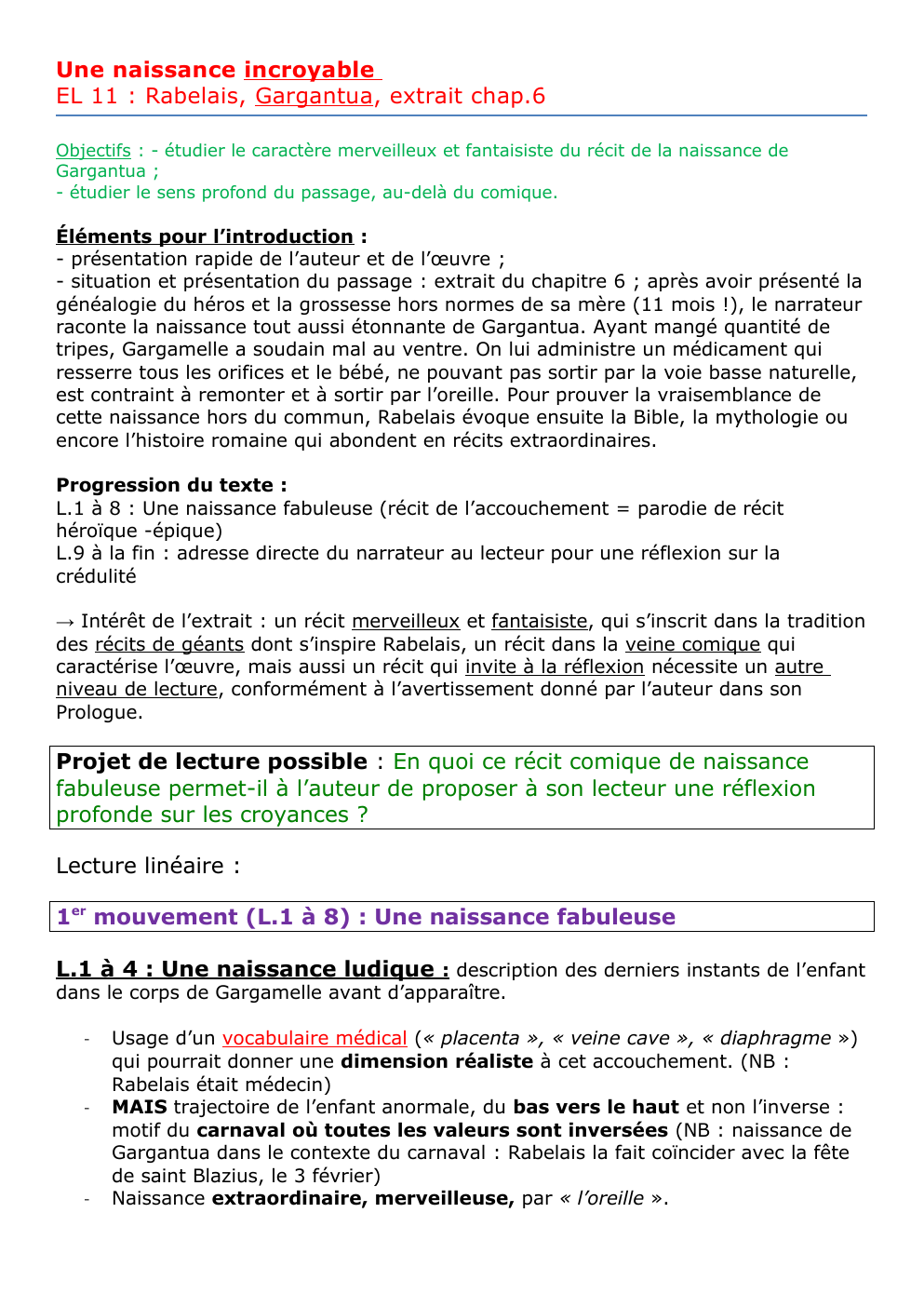 Prévisualisation du document Rabelais gaegantua