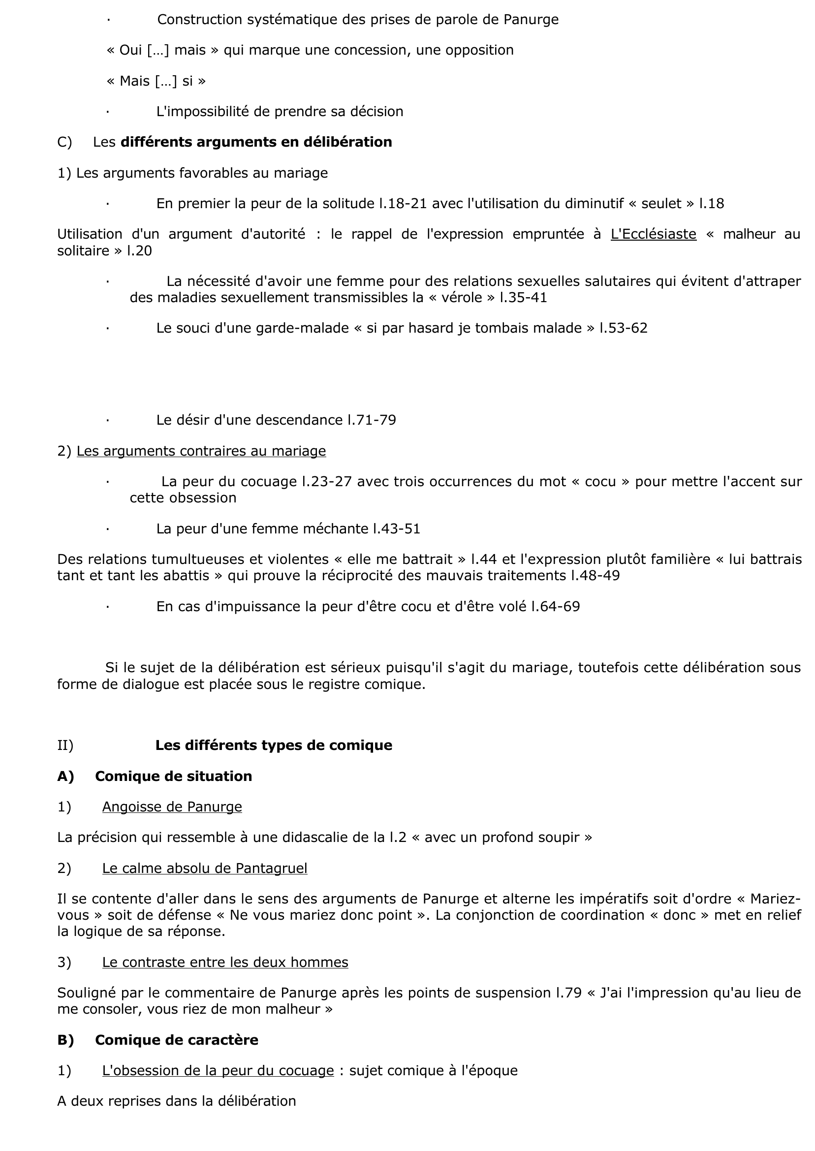 Prévisualisation du document Rabelais Tiers Livre dialogue délibératif : mariage ou pas mariage ?