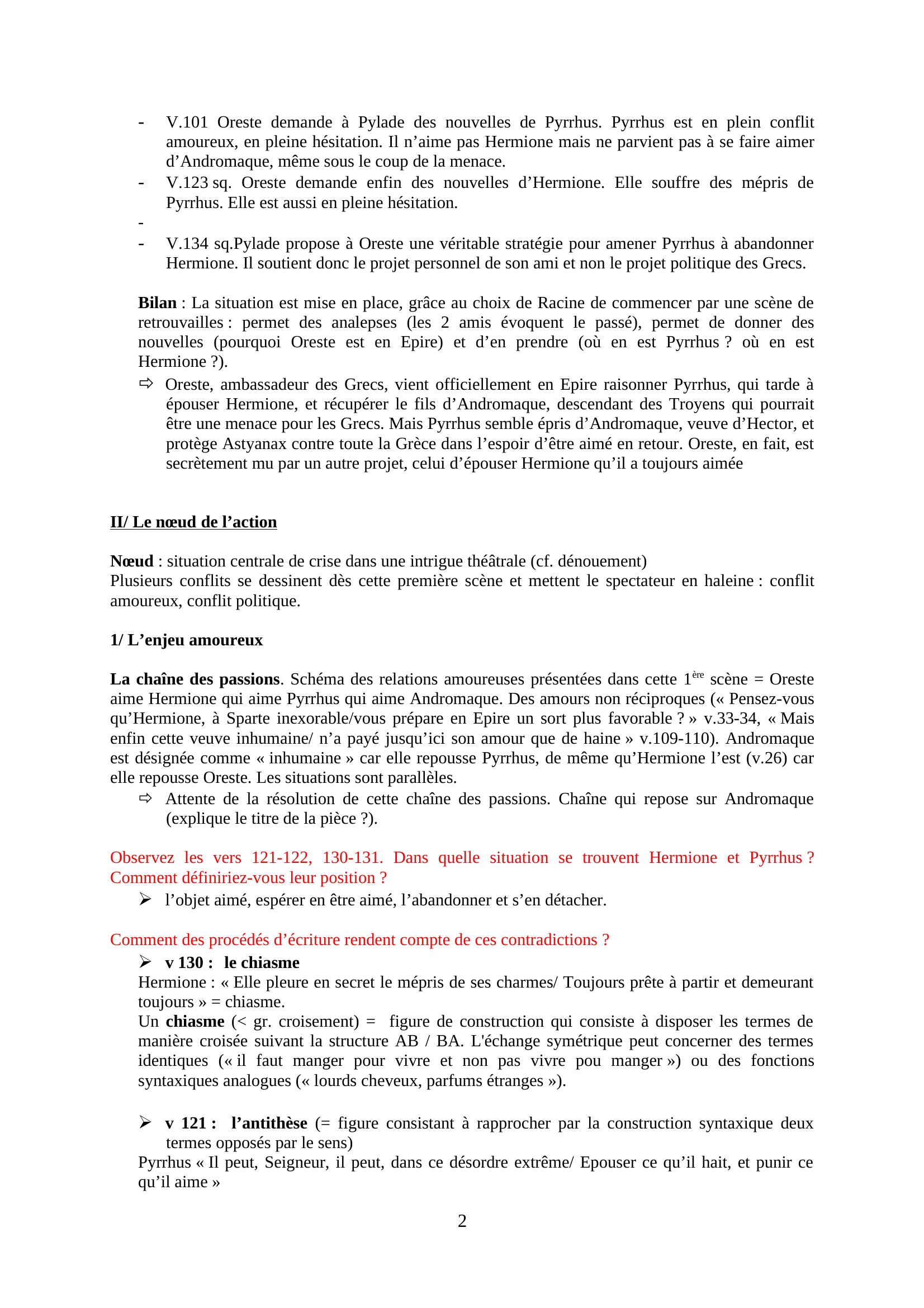 Prévisualisation du document Racine, Andromaque, lecture analytique acte I, scène 1