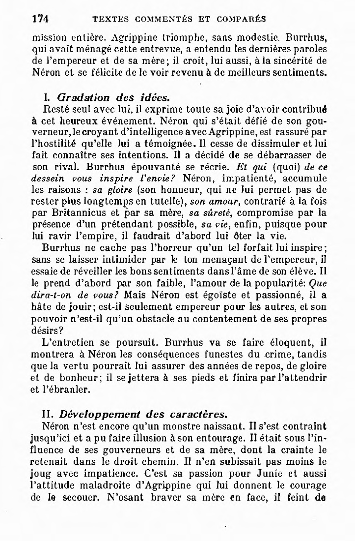 Prévisualisation du document RACINE  Néron et Burrhus.  Analyse de la scène 3 de l’acte IV de Britannicus (du vers 1305 au vers 1336.)