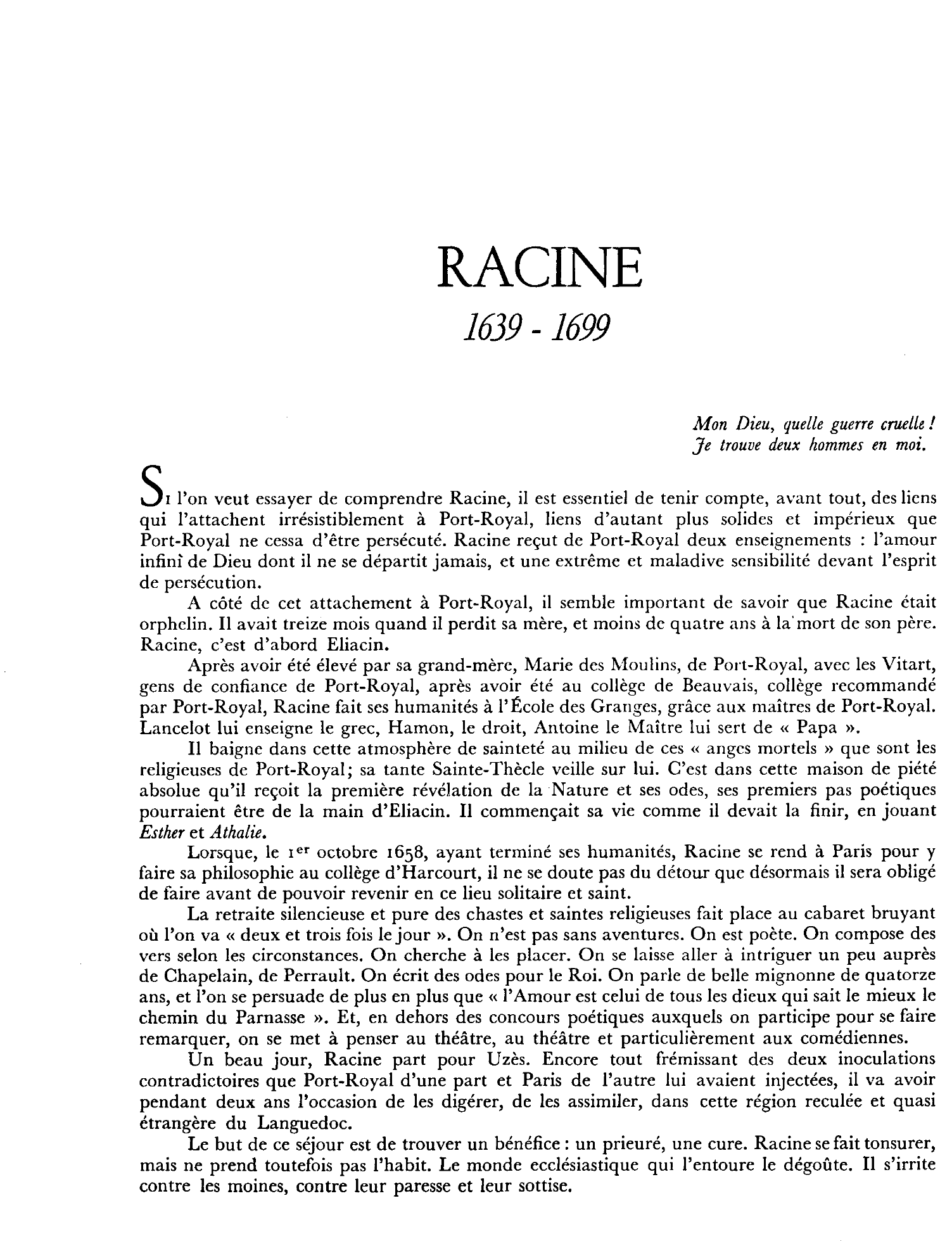 Prévisualisation du document Racine