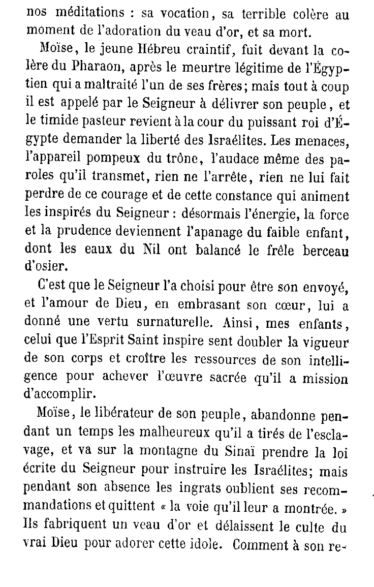 Prévisualisation du document Raconter les trois principaux évènements de la vie de Moïse, et expliquer pourquoi l'on a choisi ces trois évènements