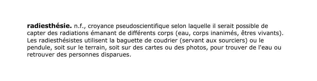 Prévisualisation du document radiesthésie.