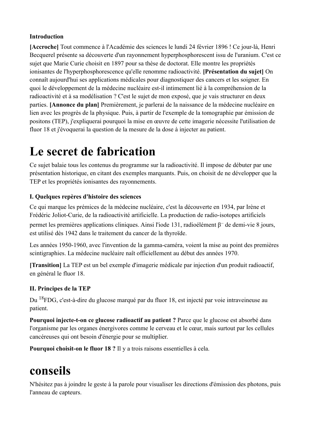 Prévisualisation du document Radioactivité et traitement du cancer