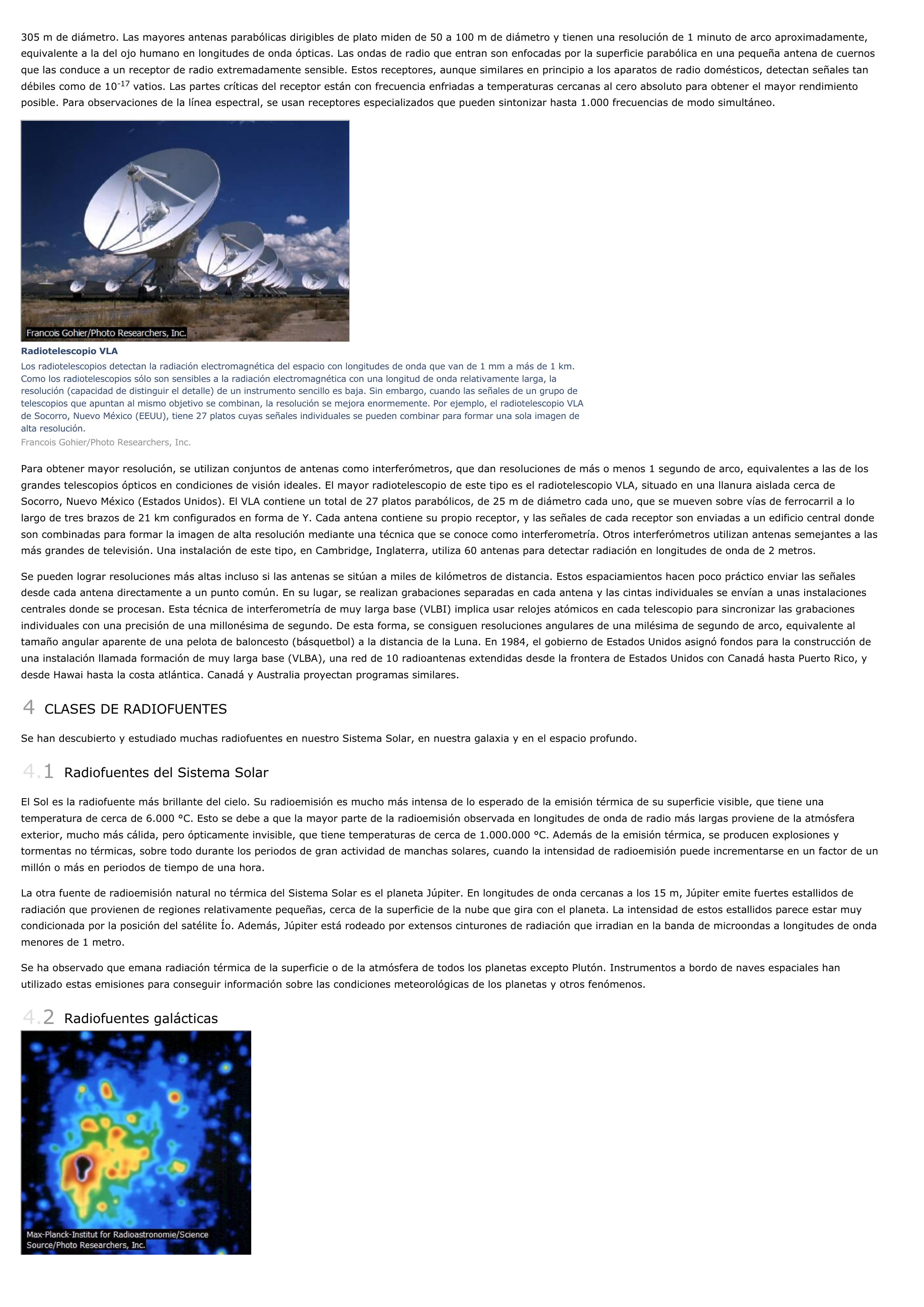 Prévisualisation du document Radioastronomía - ciencia y tecnologia.