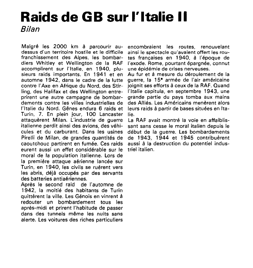 Prévisualisation du document Raids de GB sur l'Italie (seconde guerre mondiale).