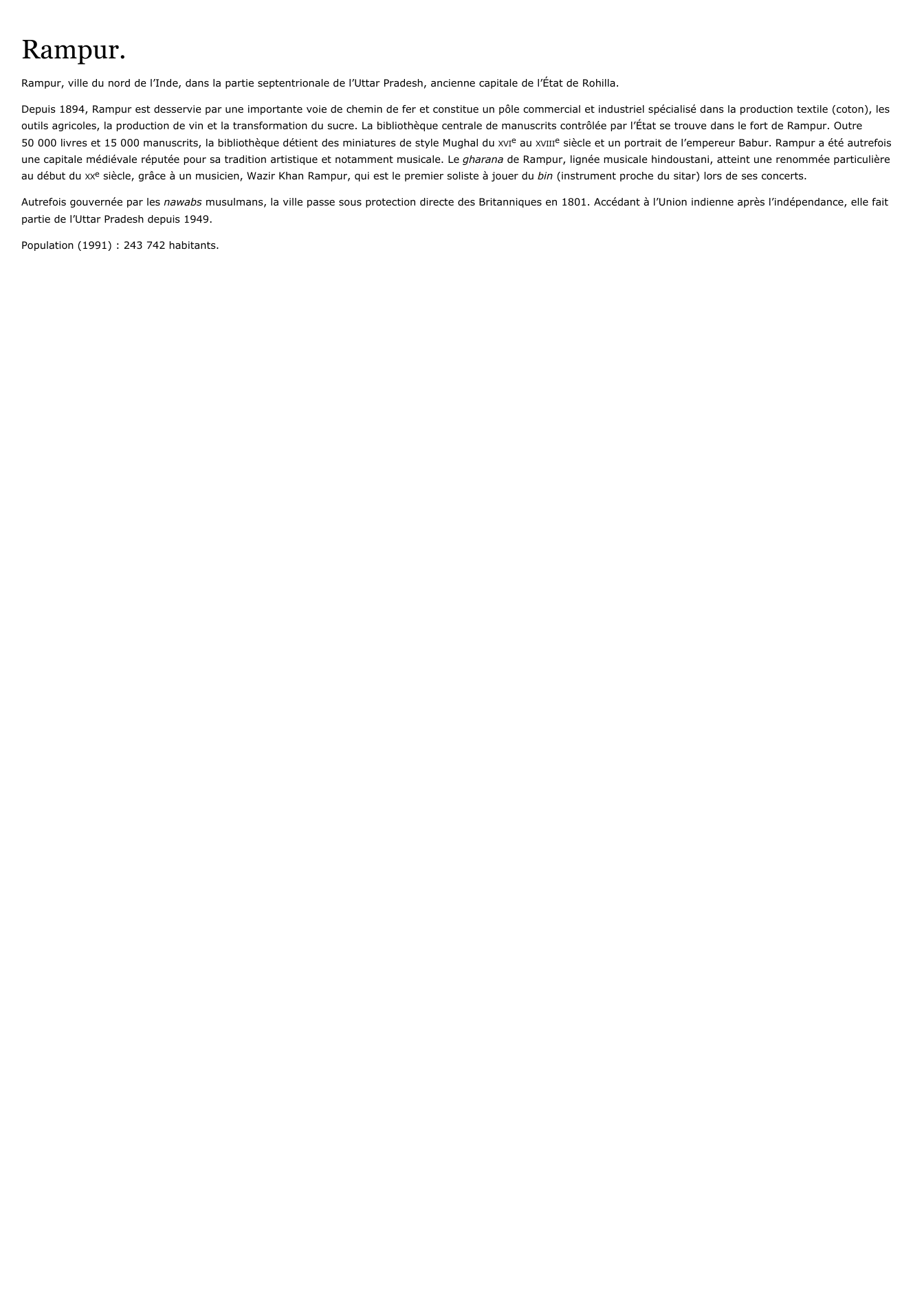 Prévisualisation du document Rampur.