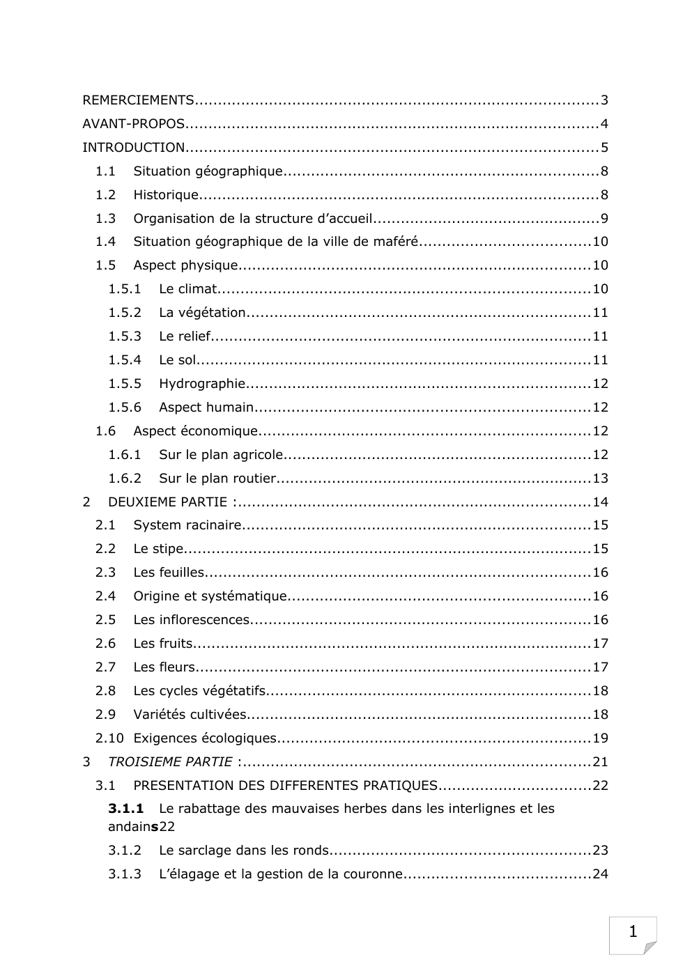 Prévisualisation du document RAPPORT DE STAGE BTS AGRICULTURE