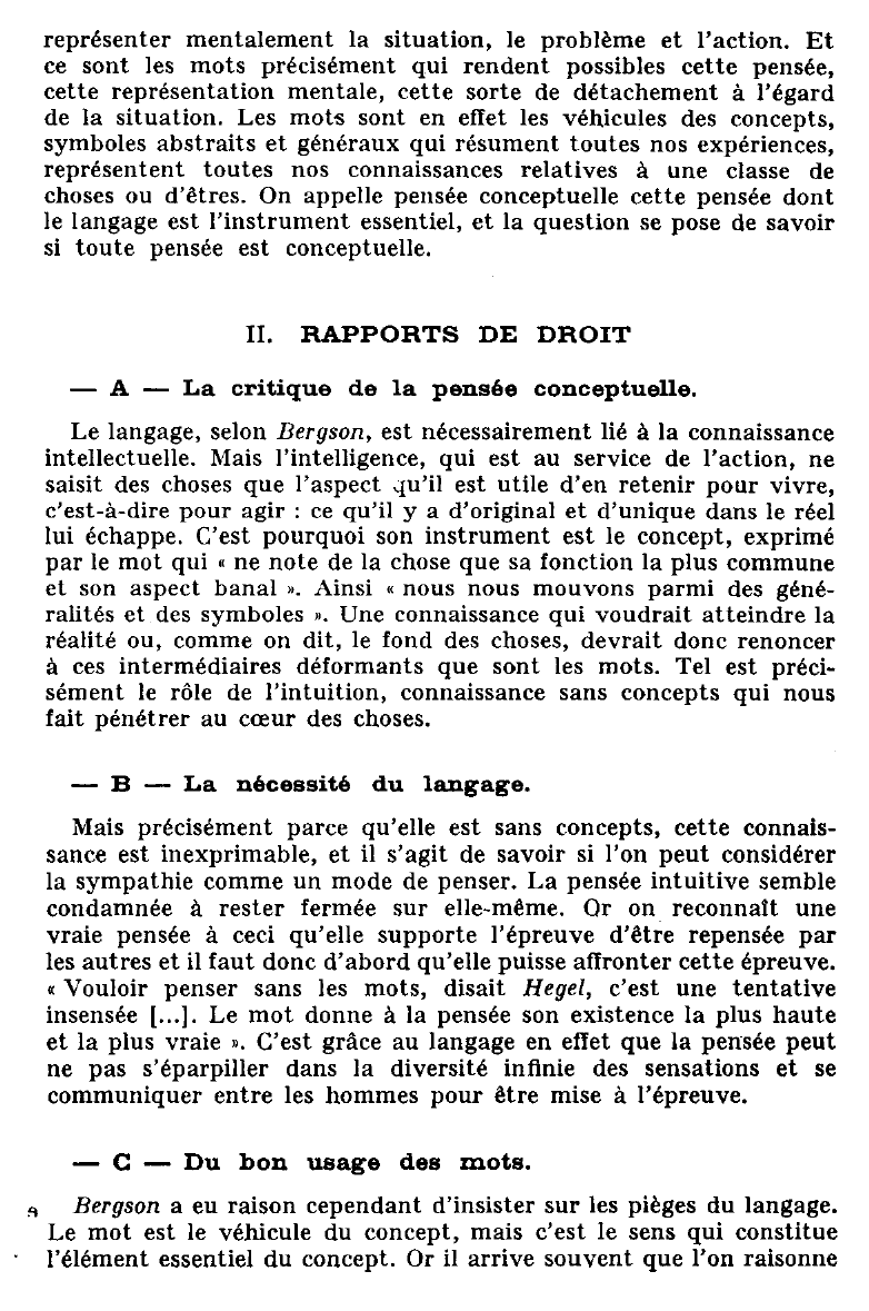 Prévisualisation du document RAPPORTS DU LANGAGE ET DE LA PENSÉE