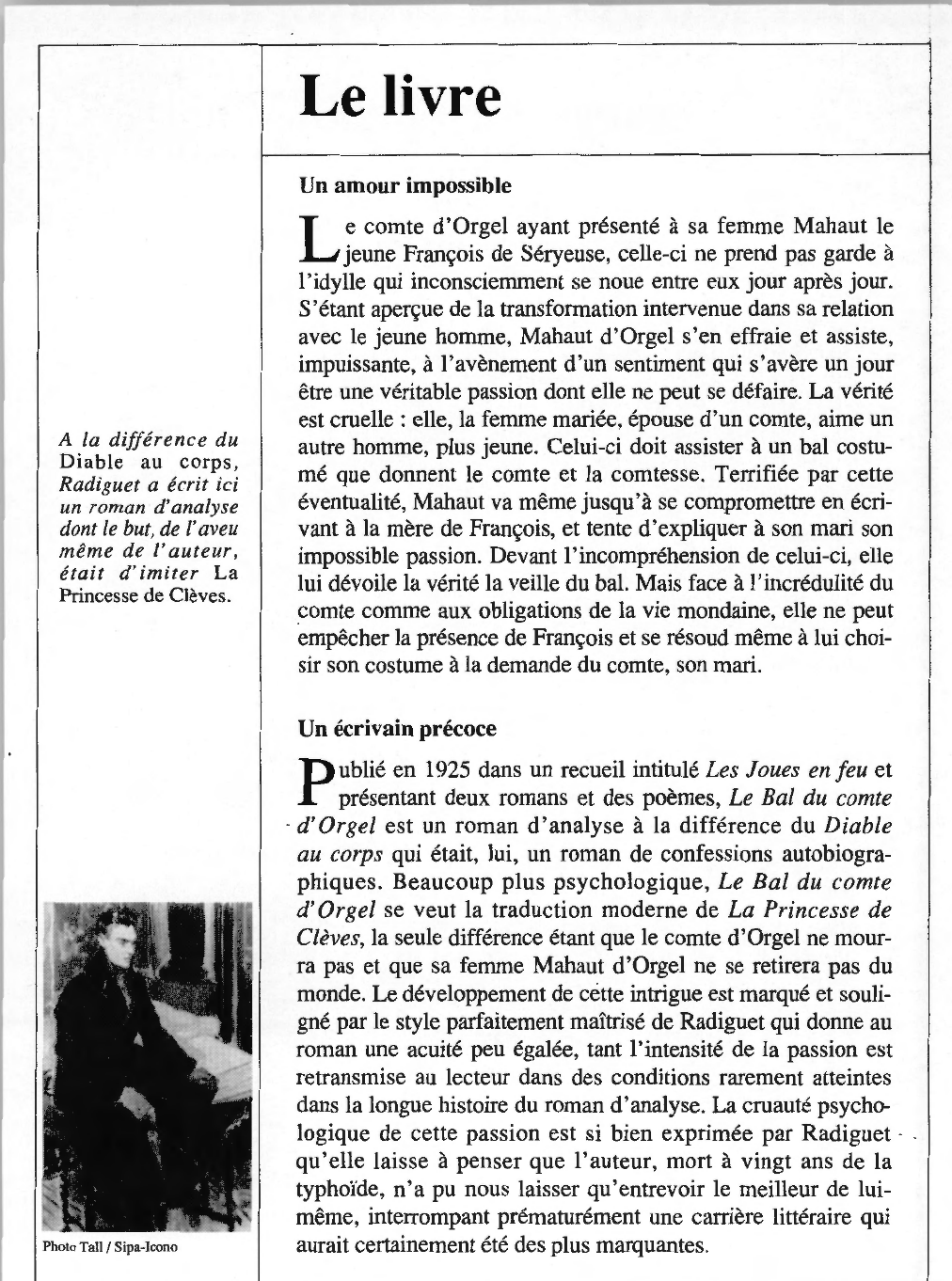 Prévisualisation du document Raymond RADIGUET : Le Bal du comte d'Orgel