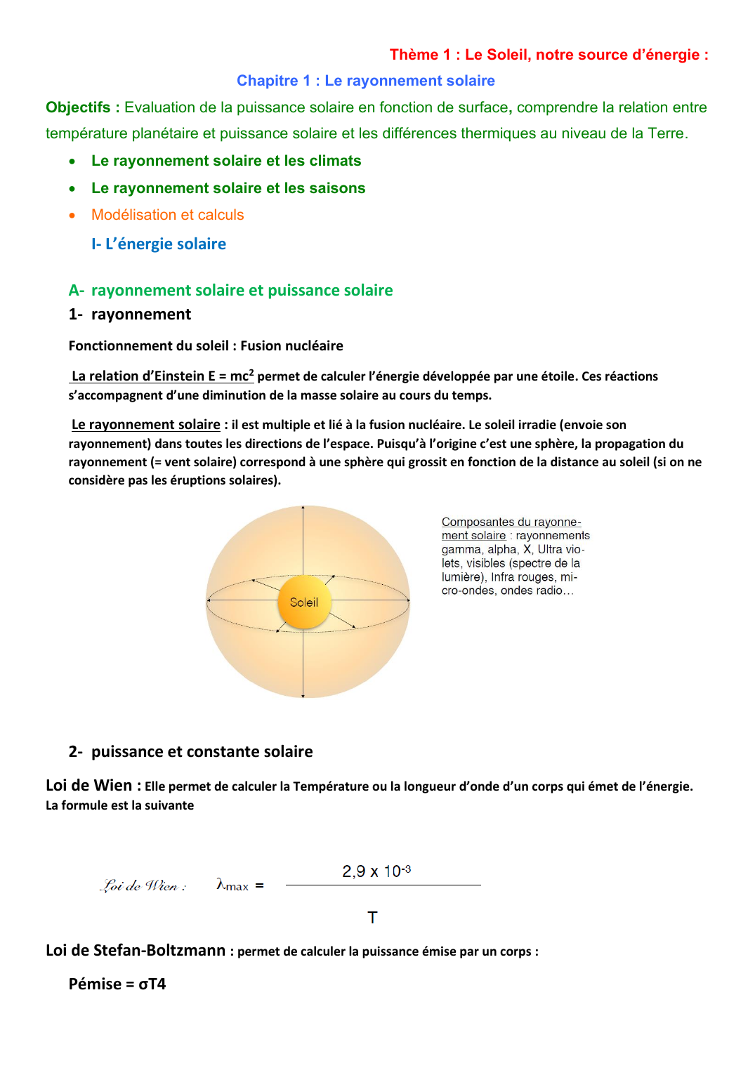 Prévisualisation du document rayonnement solaire