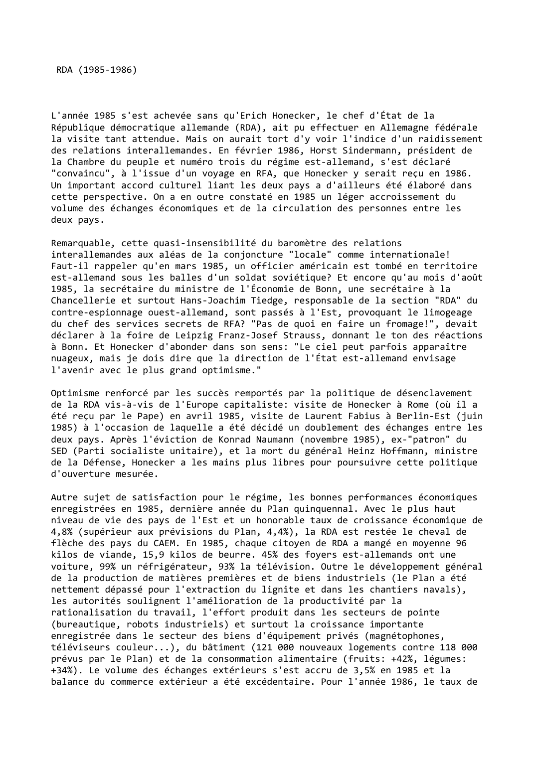 Prévisualisation du document RDA (1985-1986)