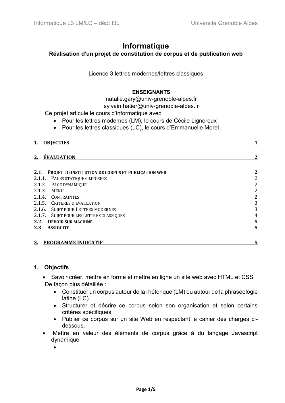 Prévisualisation du document Réalisation d'un projet de constitution de corpus et de publication web