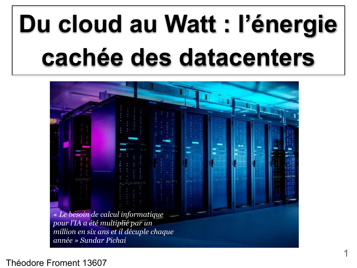 Prévisualisation du document Recuperation de l'energie des datacenters