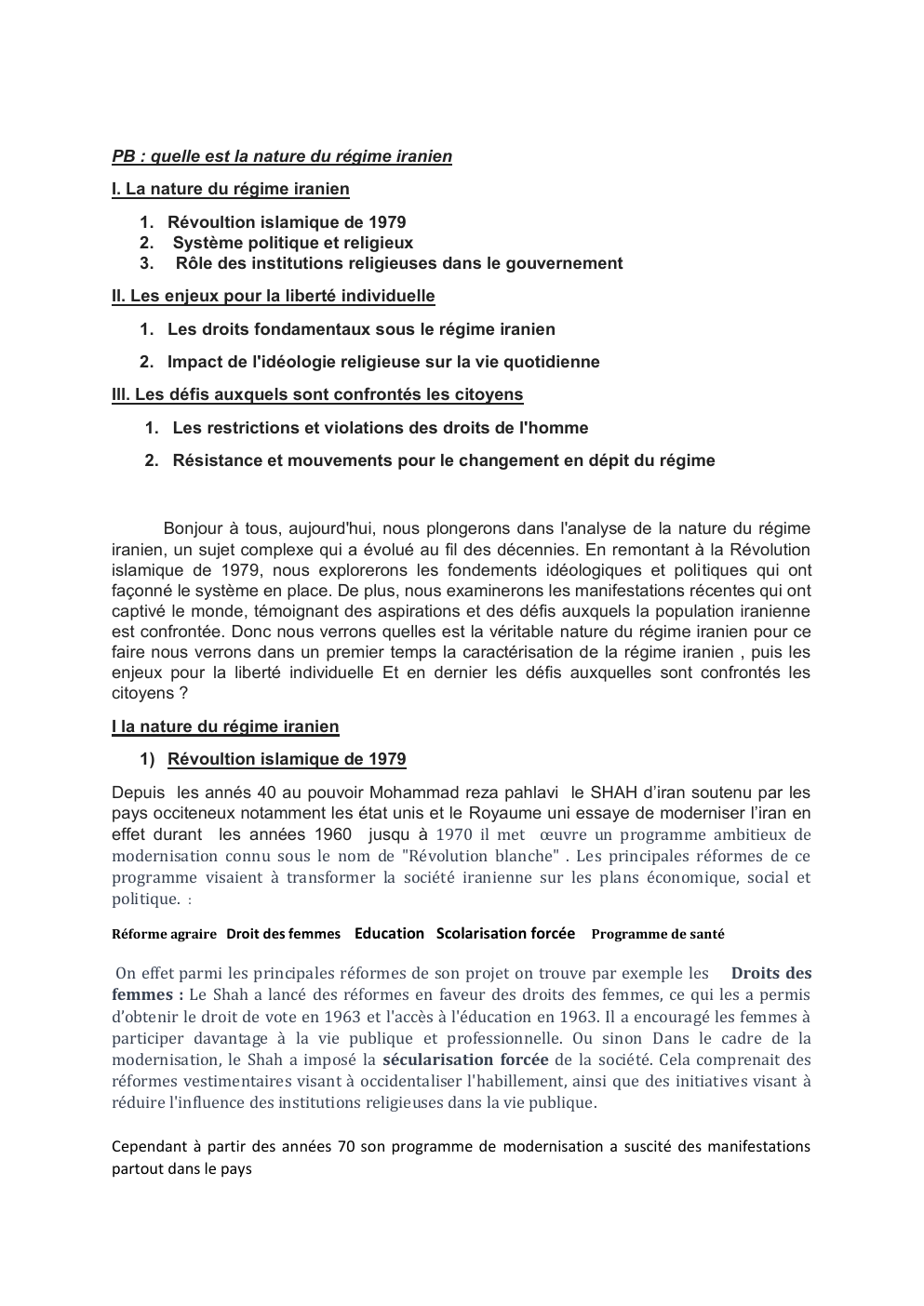 Prévisualisation du document regime iranien