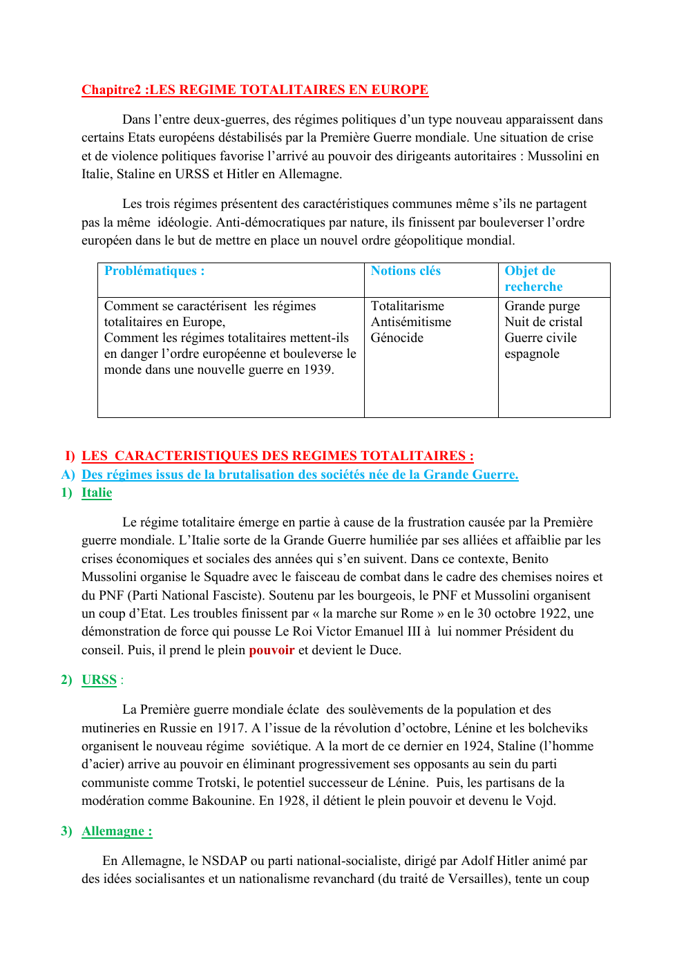 Prévisualisation du document Régime totalitaires en Europe