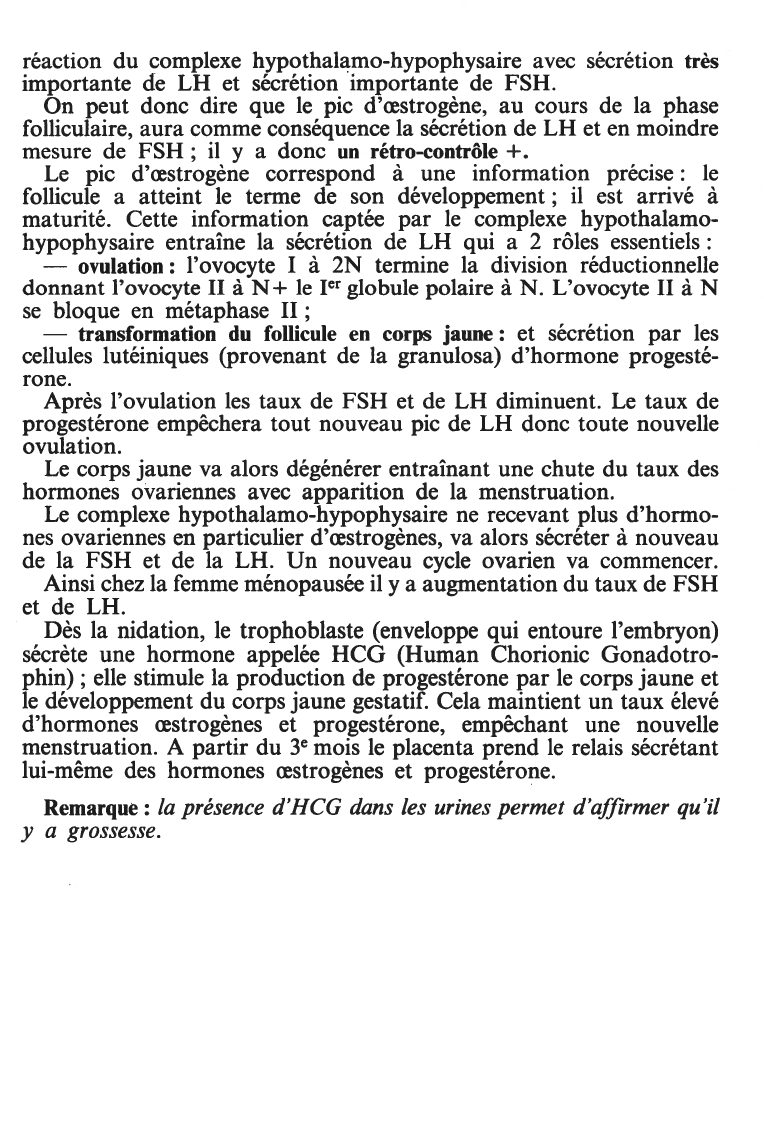 Prévisualisation du document RÉGULATION DE LA SÉCRÉTION DES HORMONES SEXUELS. LE Système HYPOTHALAMO-HYPOPHYSAIRE