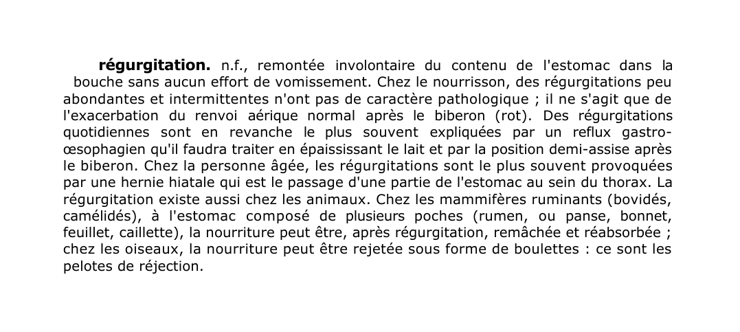 Prévisualisation du document régurgitation.