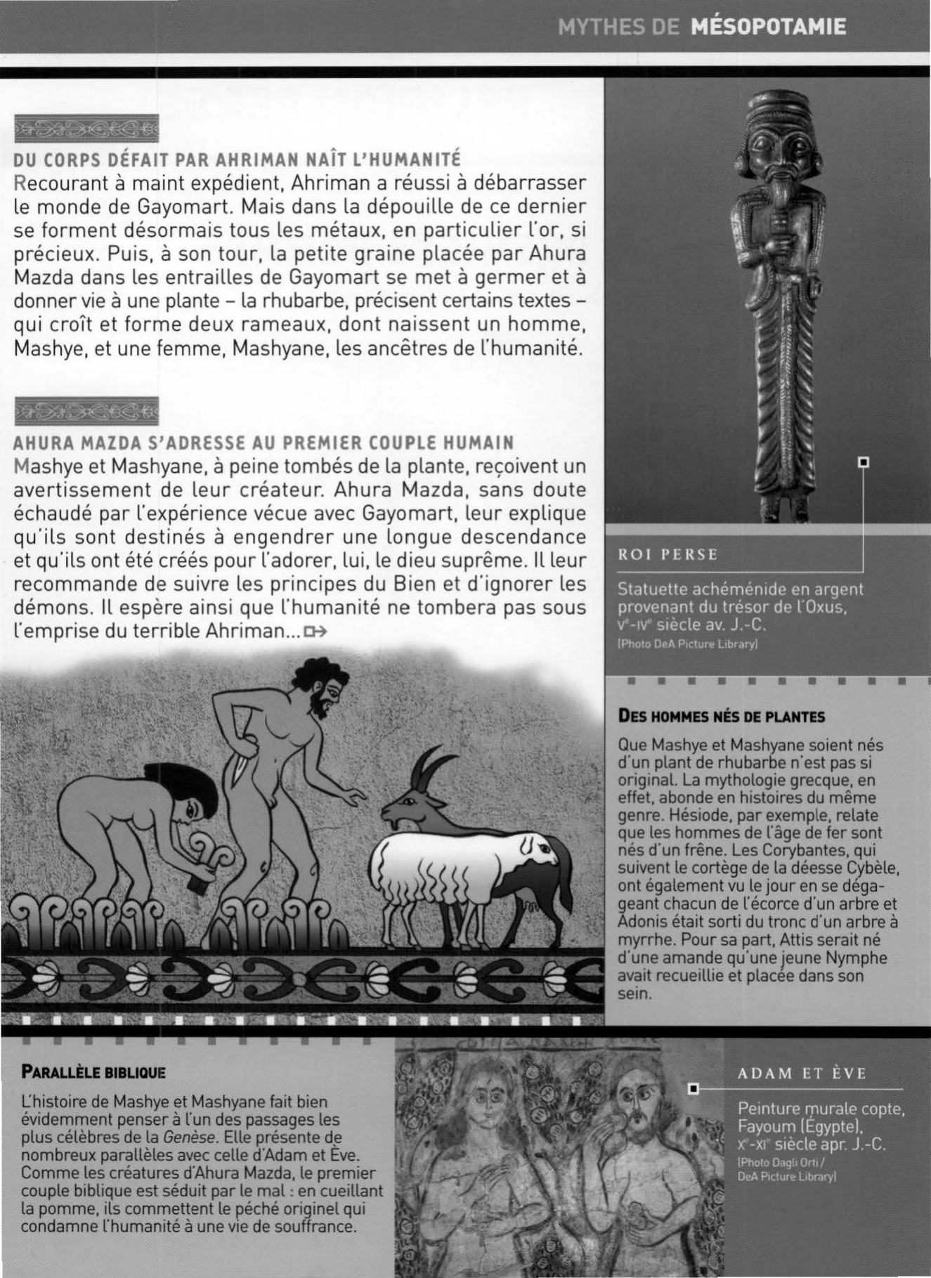 Prévisualisation du document RELIGION PERSE : LES PREMIERS HOMMES