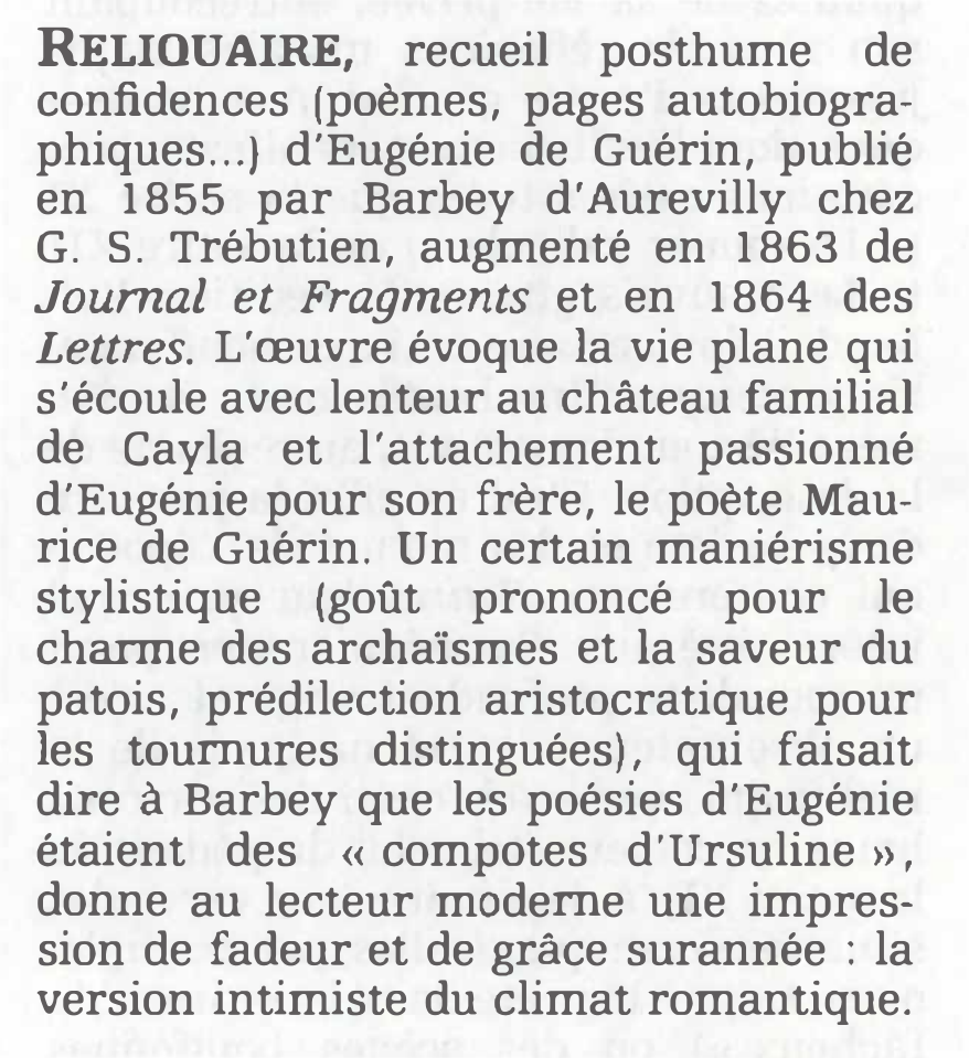 Prévisualisation du document RELIQUAIRE