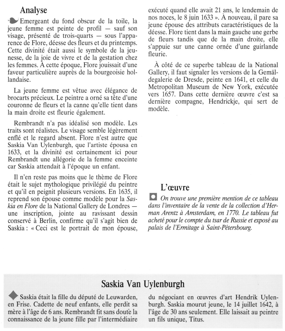 Prévisualisation du document REMBRANDT : SASKIA EN FLORE