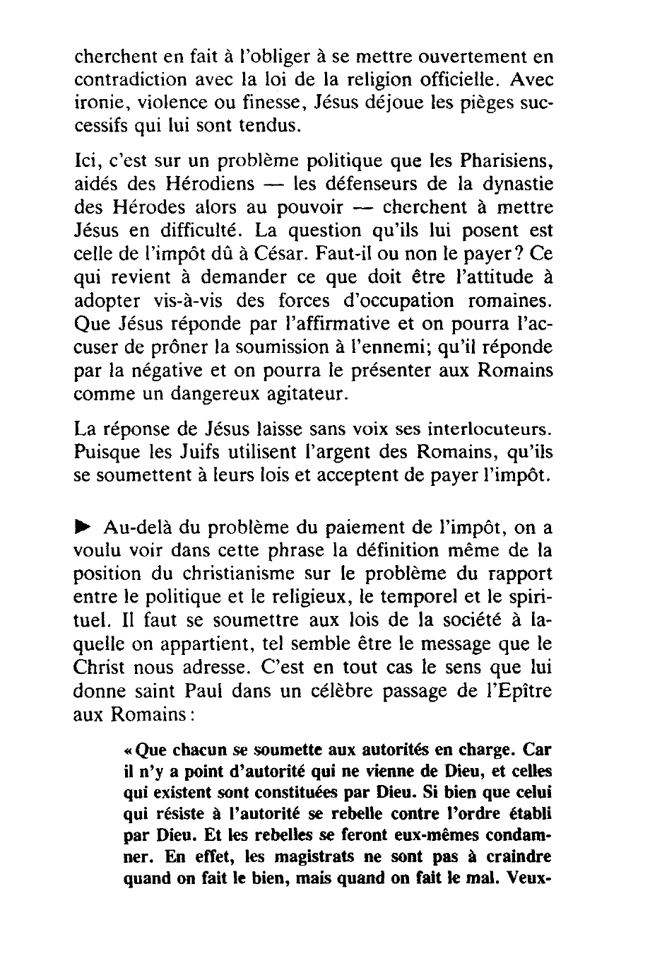 Prévisualisation du document Rendez donc à César ce qui est à César, et à Dieu ce qui est à Dieu  Jésus