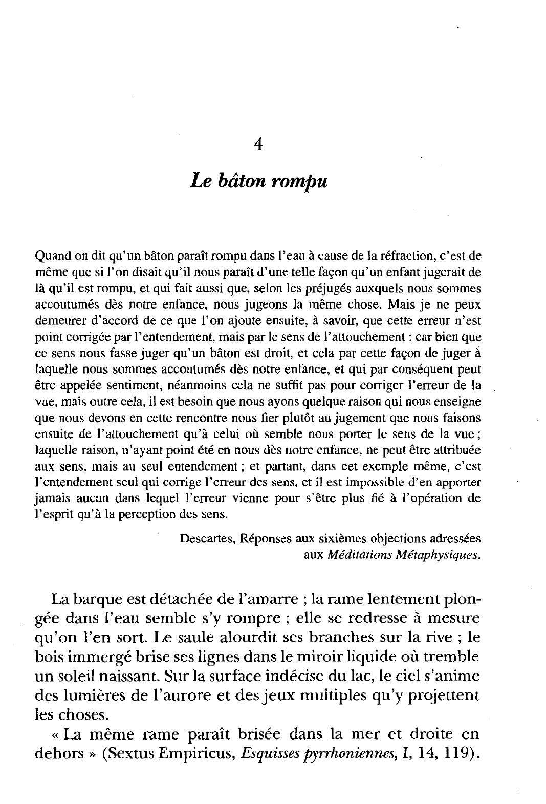 Prévisualisation du document René Descartes, Réponses aux sixièmes objections