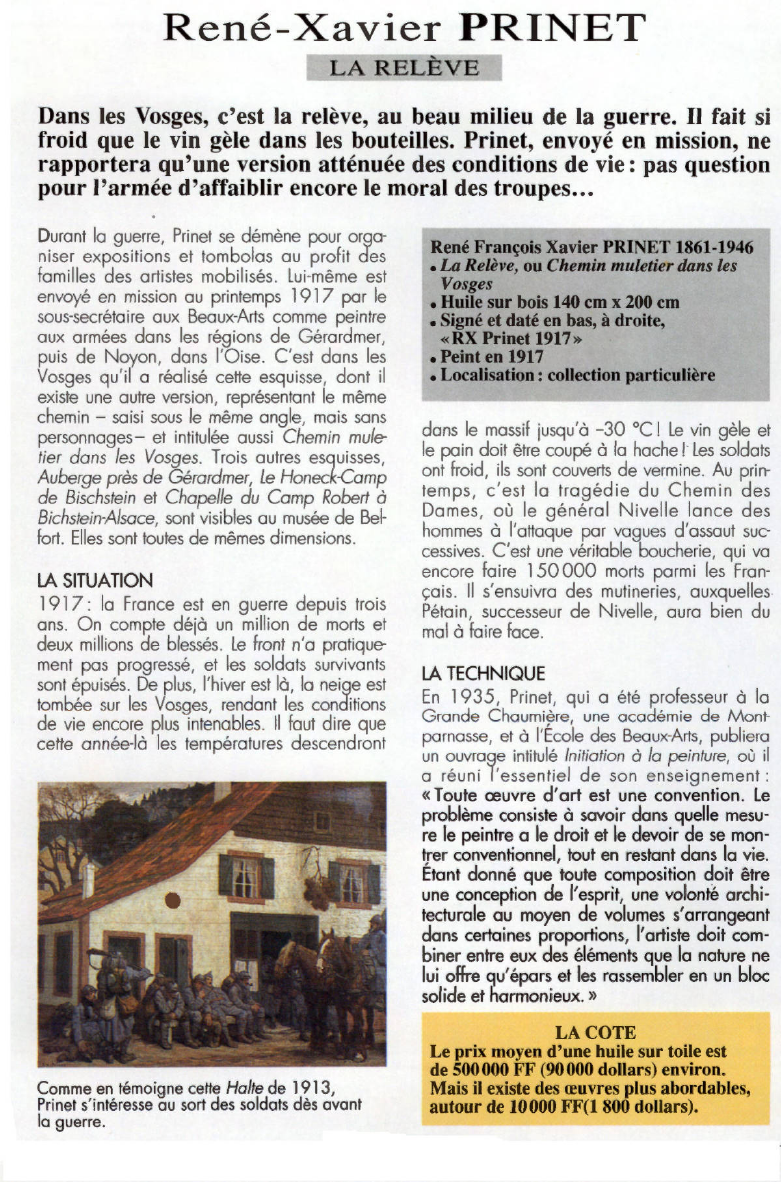 Prévisualisation du document René-Xavier PRINET:LA RELÈVE.