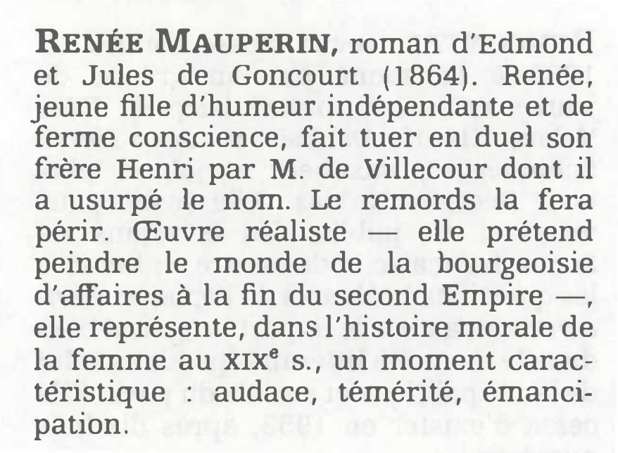 Prévisualisation du document Renée MAUPERIN