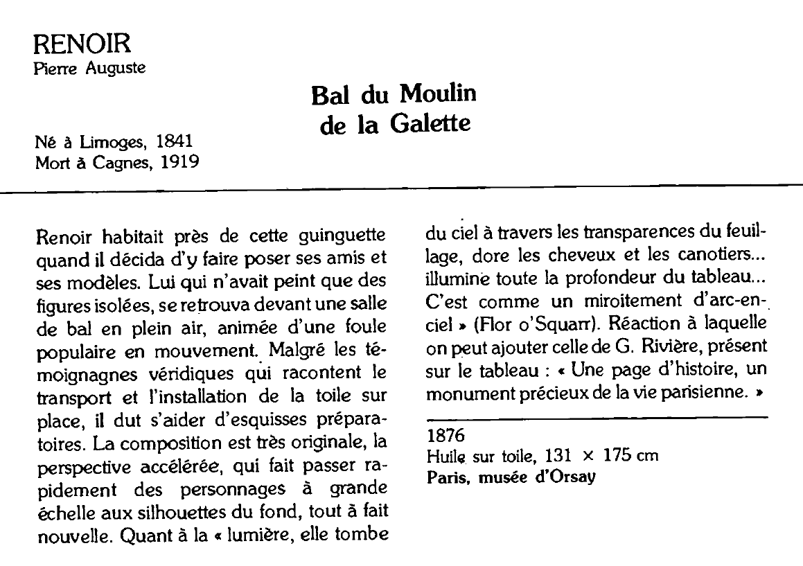 Prévisualisation du document RENOIR Pierre Auguste: Bal du Moulin de la Galette