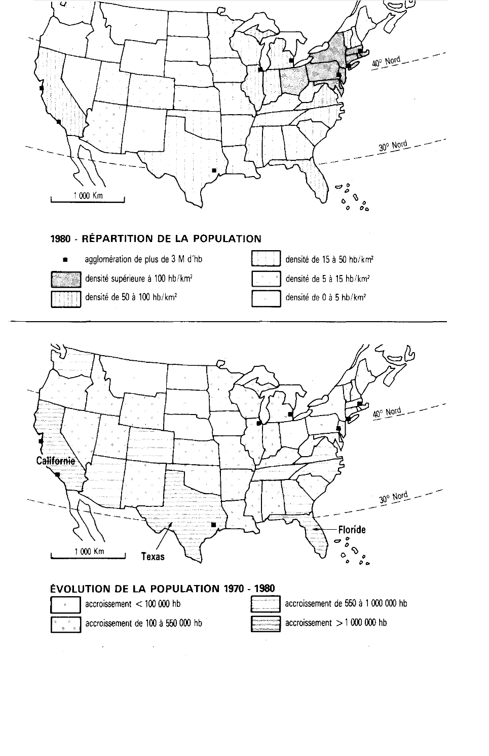 Prévisualisation du document Répartition de la population des États-Unis