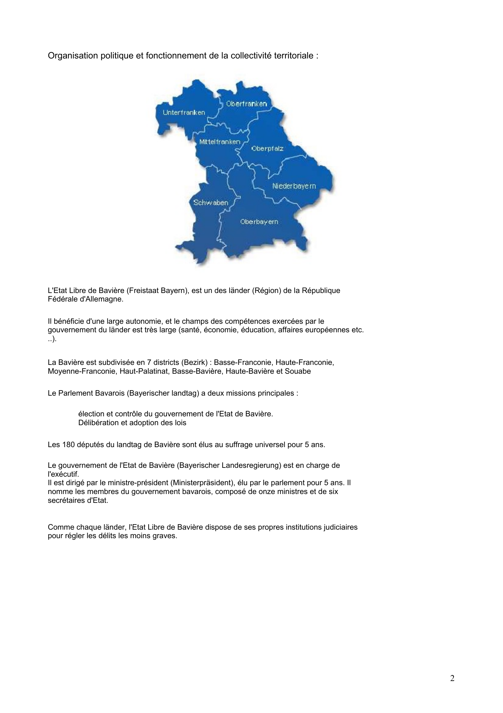 Prévisualisation du document Répartition de la région de Bavière