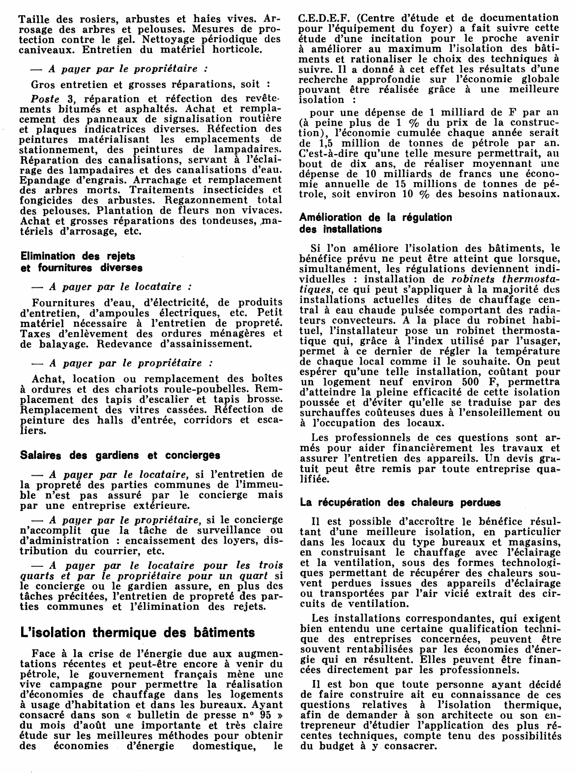 Prévisualisation du document Répartition des charges locatives dans les immeubles à loyer libre