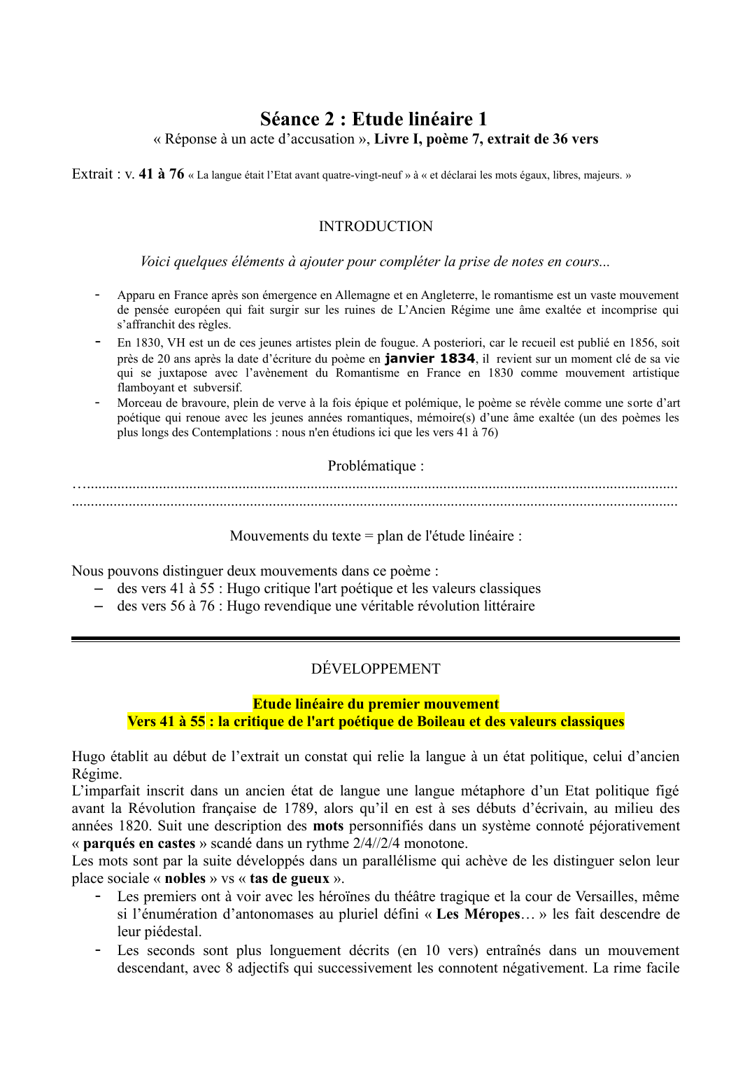 Prévisualisation du document Réponse à un acte d'accusation Etude linéaire (Hugo)