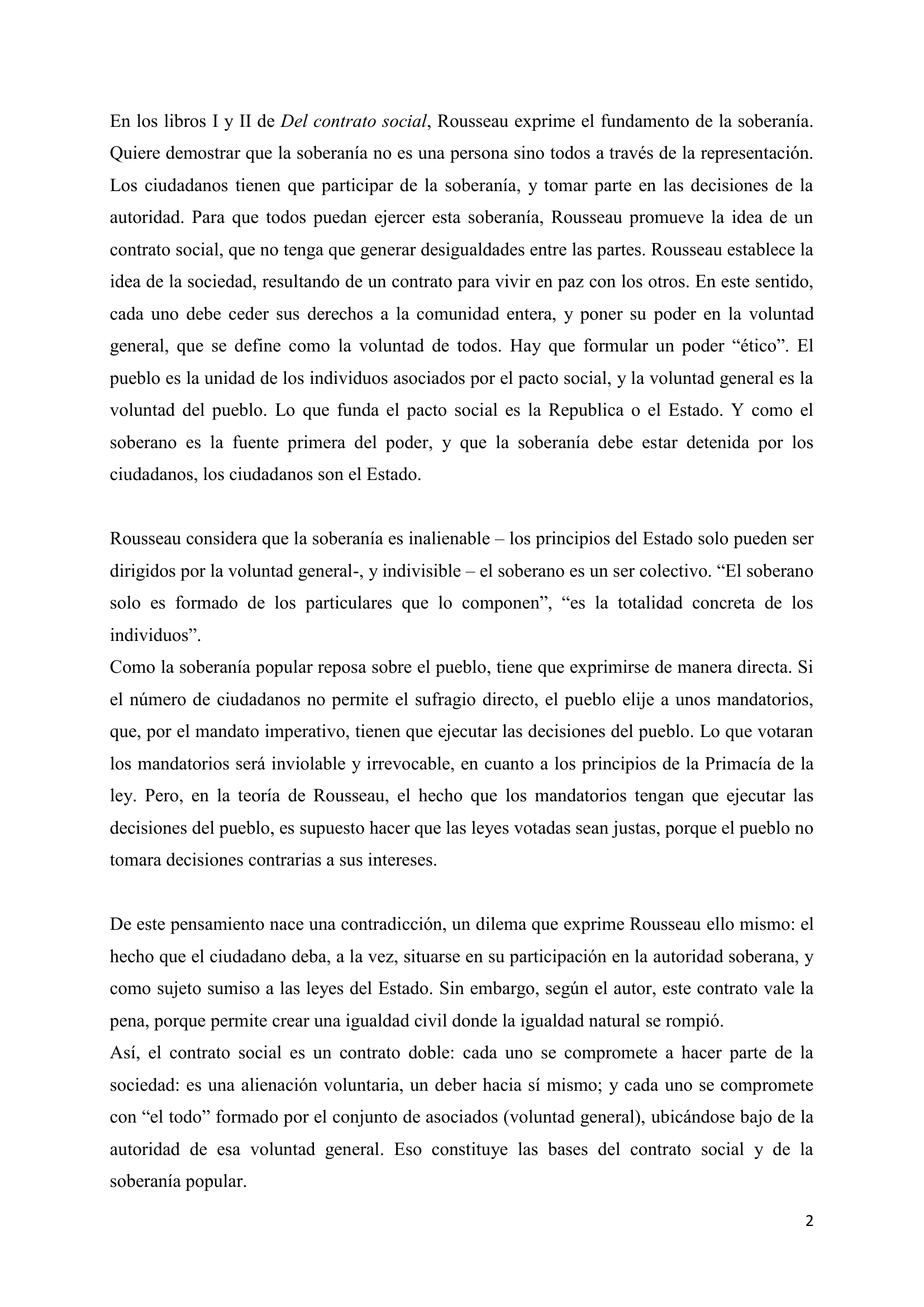 Prévisualisation du document Reporte lectura Contrato Social Rousseau