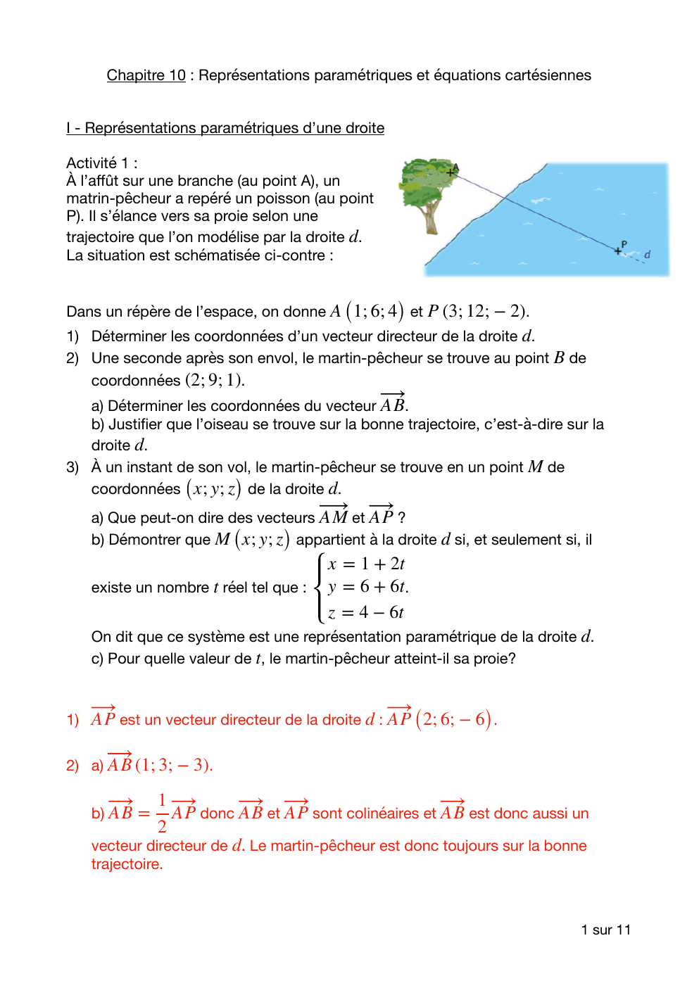 Prévisualisation du document représentation paramétriques