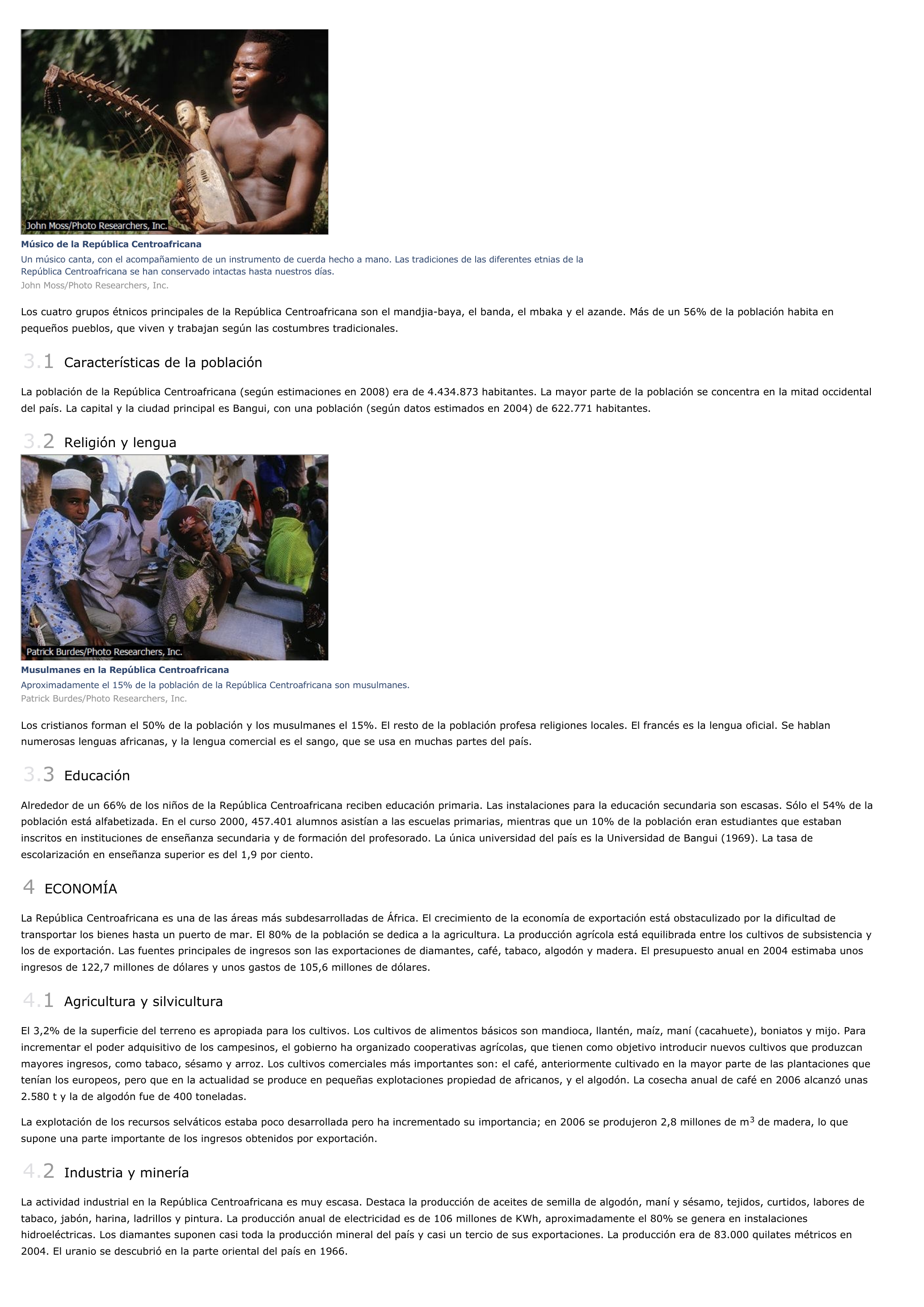 Prévisualisation du document República Centroafricana - geografía.
