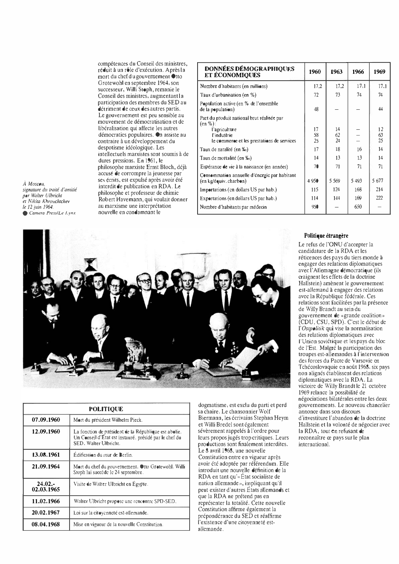 Prévisualisation du document République démocratique allemande de 1960 à 1969 : Histoire