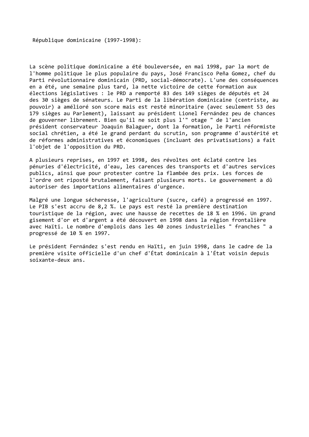 Prévisualisation du document République dominicaine (1997-1998)