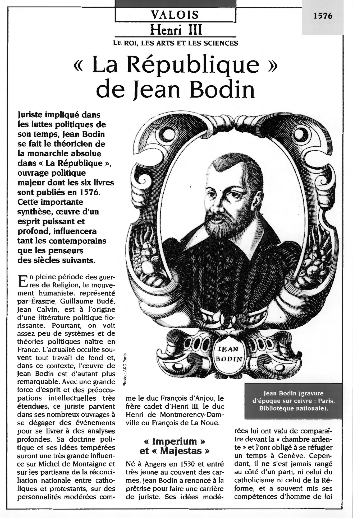 Prévisualisation du document RÉPUBLIQUE (la) de Jean Bodin