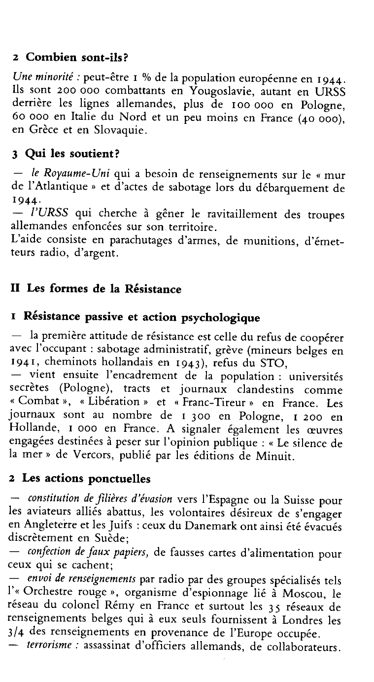Prévisualisation du document Résistance et Résistants en Europe (1939-1945). Histoire.