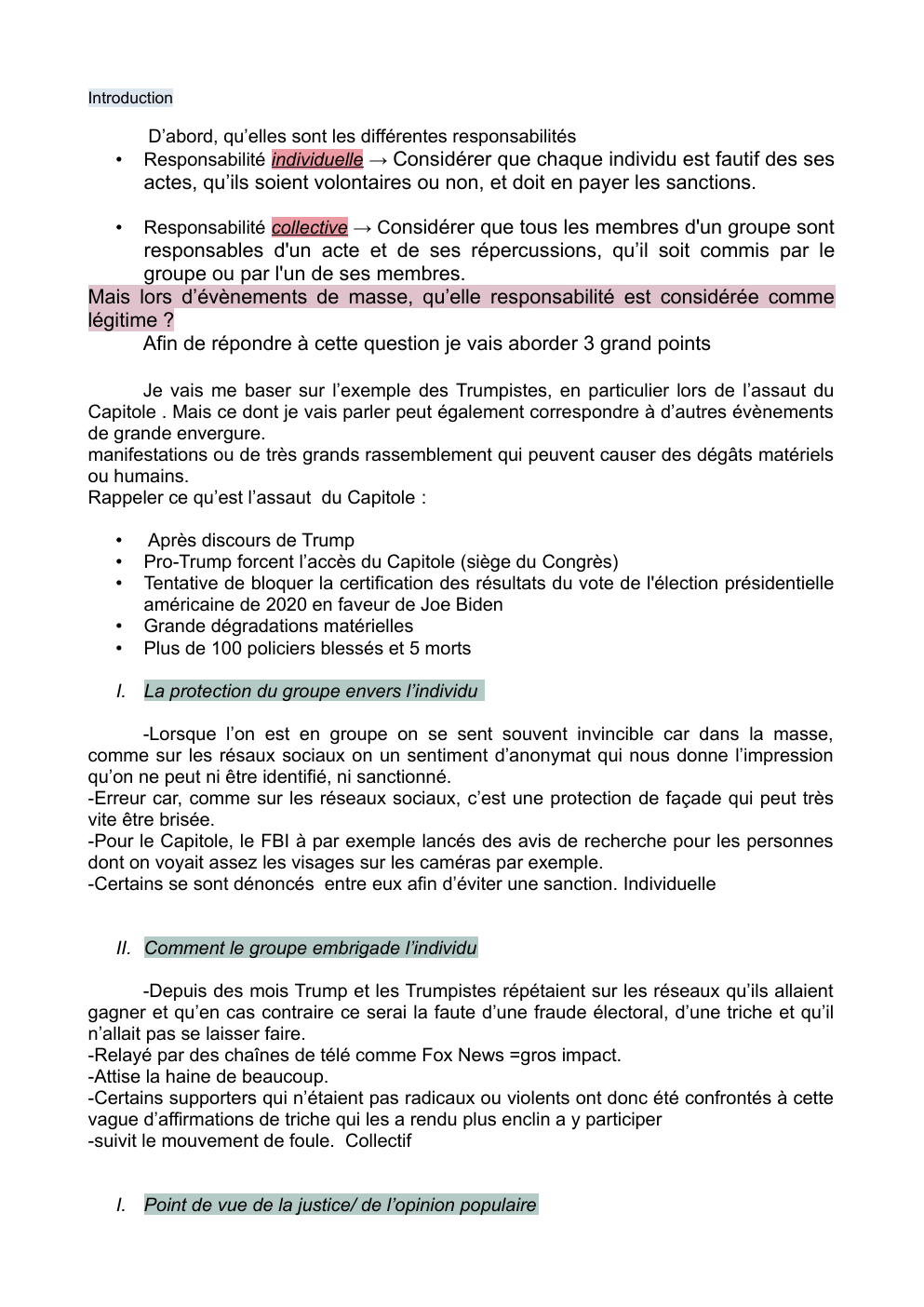 Prévisualisation du document responsabilité collective et individuelle. Responsabilité de masse