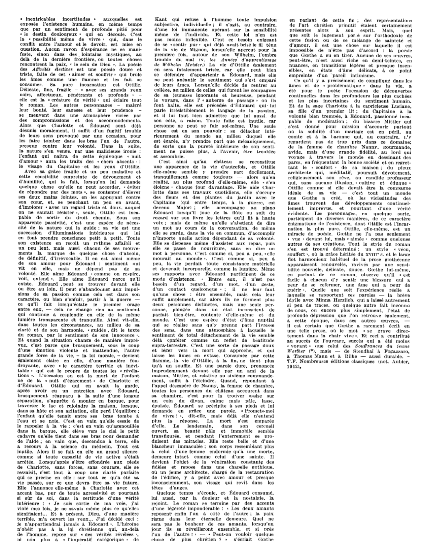 Prévisualisation du document (résumé & analyse) AFFINITÉS ÉLECTIVES (Les) de Johann Wolfgang Goethe