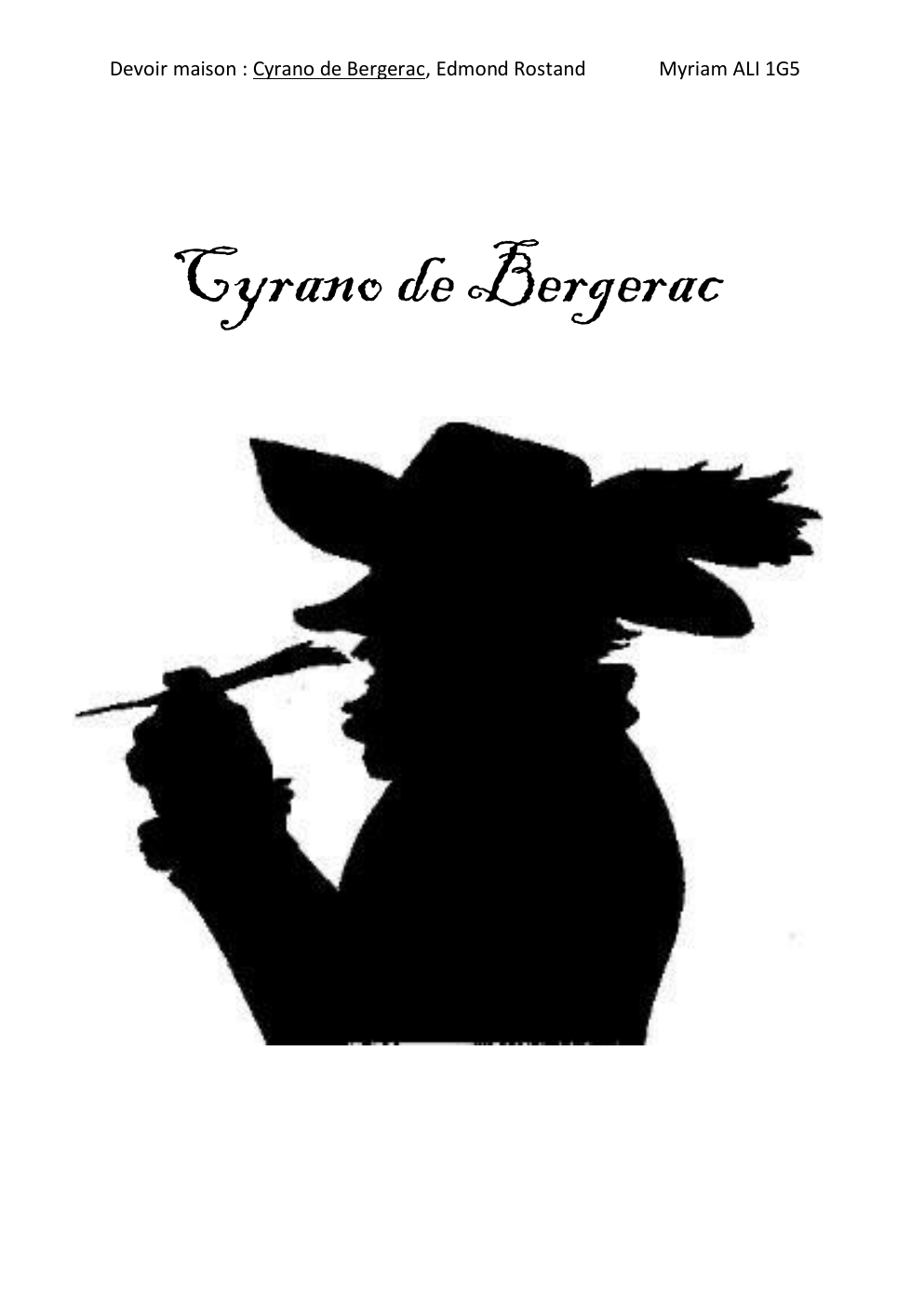 Prévisualisation du document Résumé Cyrano de bergerac