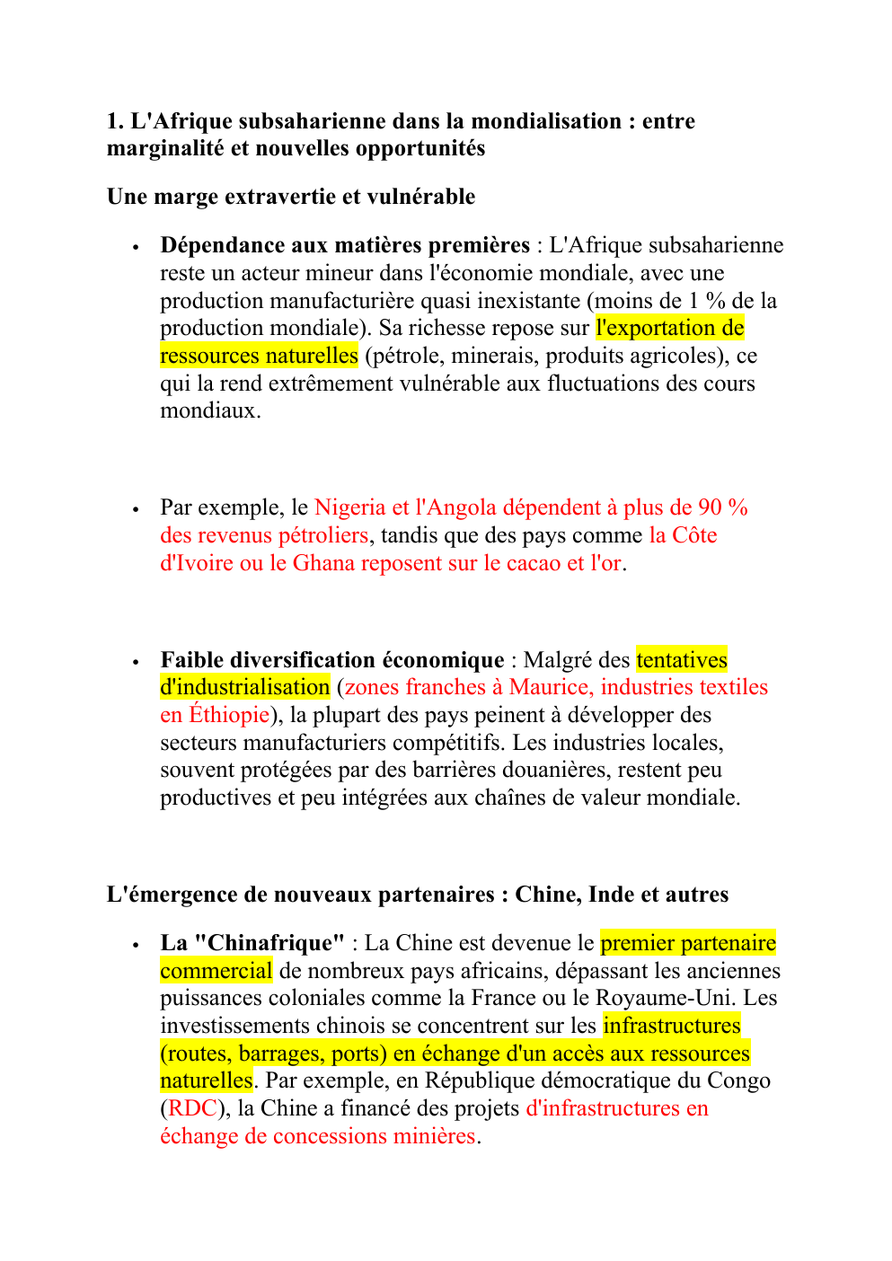 Prévisualisation du document résumé de L'Afrique subsaharienne une geographie du changement, Alain Dubresson, Sophie Moreau, Jean-Pierre Raison, Jean Fabien Steck