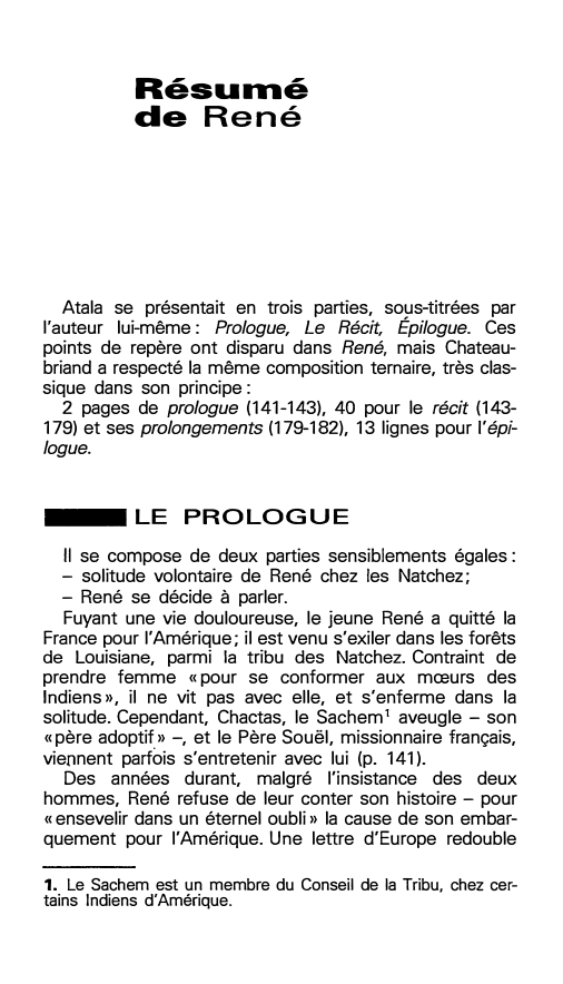 Prévisualisation du document Résumé de René de Chateaubriand