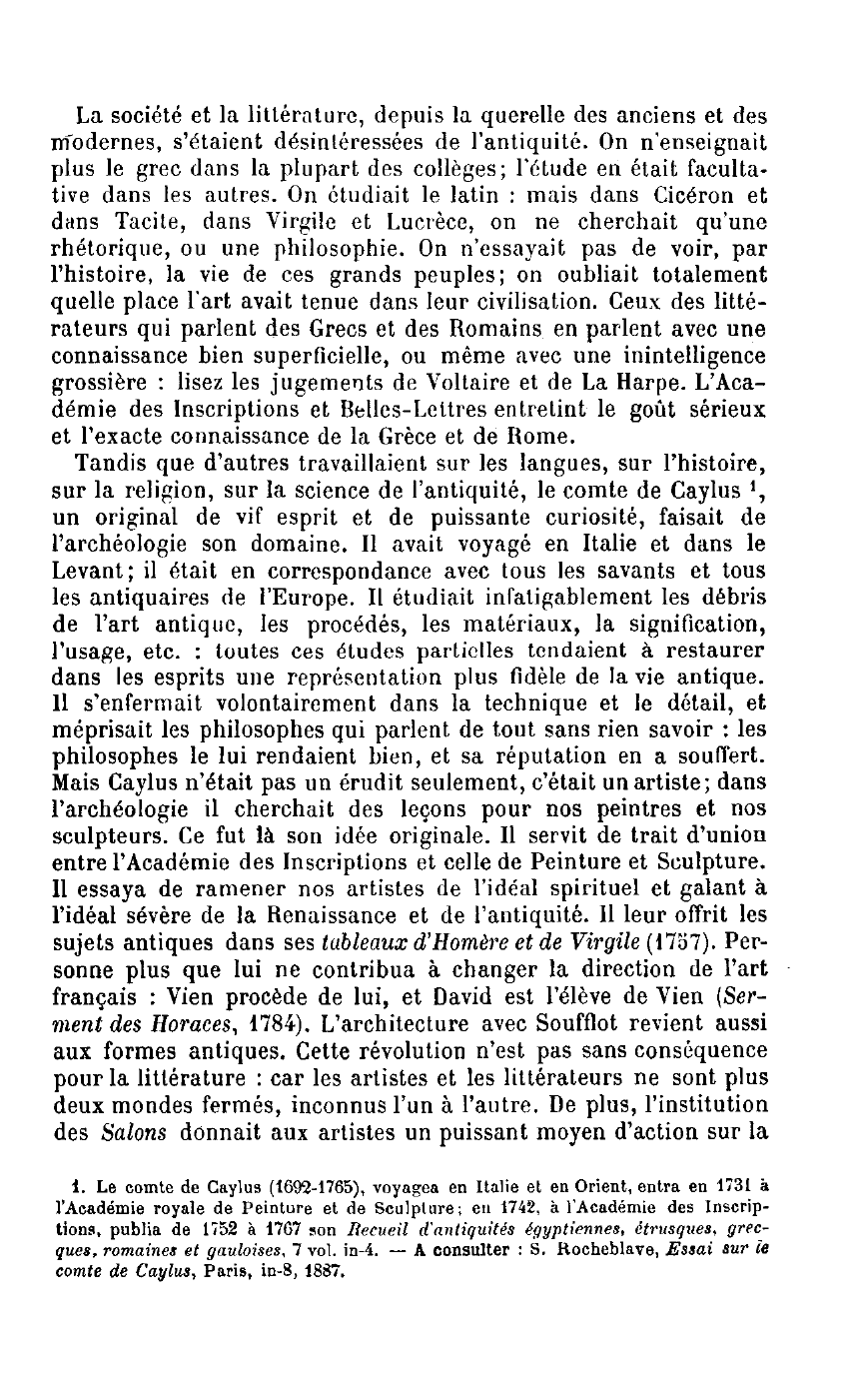 Prévisualisation du document RETOUR A L'ART ANTIQUE AU XVIIIE SIÈCLE