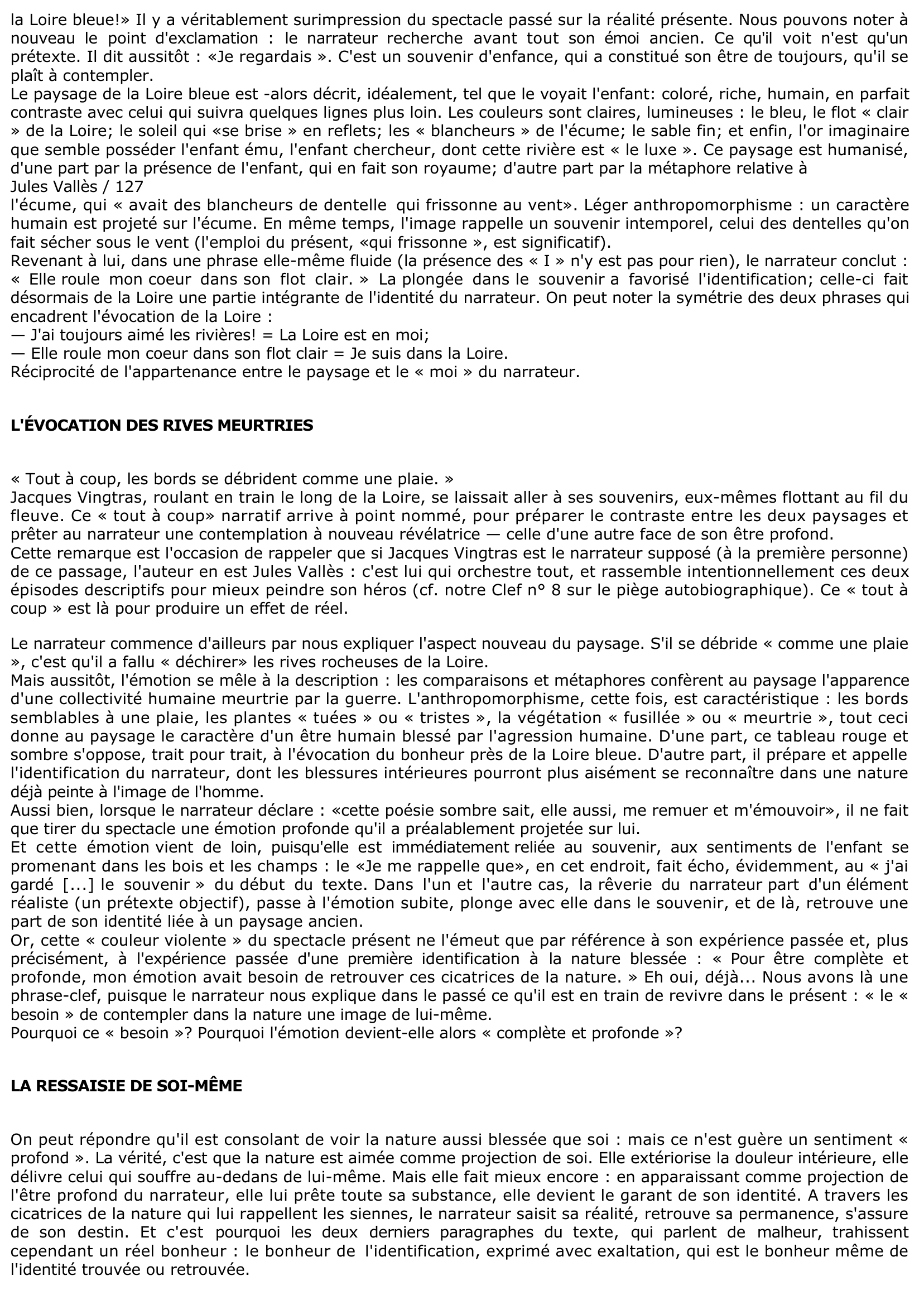 Prévisualisation du document RETOUR AU PAYS de Jules VALLÈS, Le Bachelier