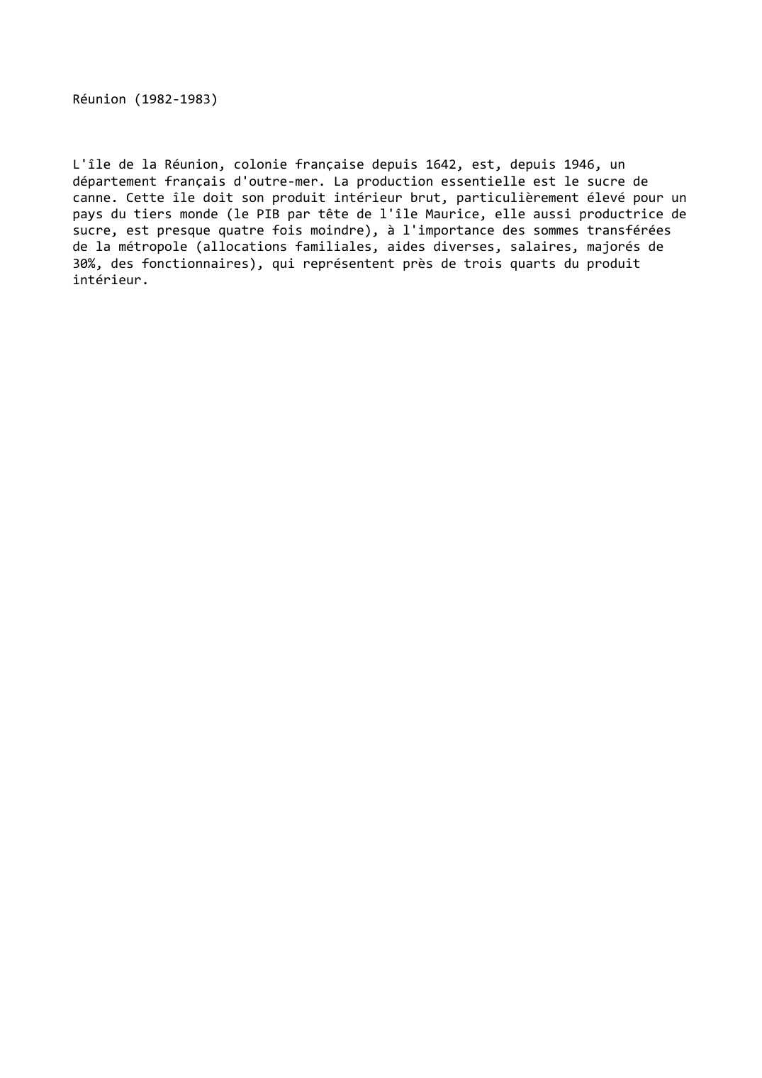 Prévisualisation du document Réunion (1982-1983)